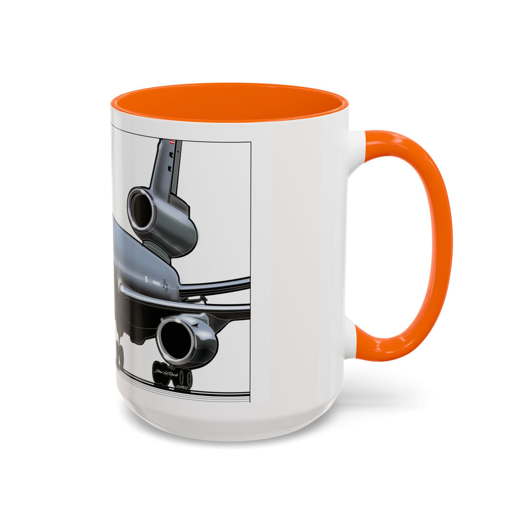 Airplane Lover's Accent Coffee Mug | Travel Gift, Aviation Decor, Pilot Present, Unique Coffee Cup, Jet Enthusiast Mug