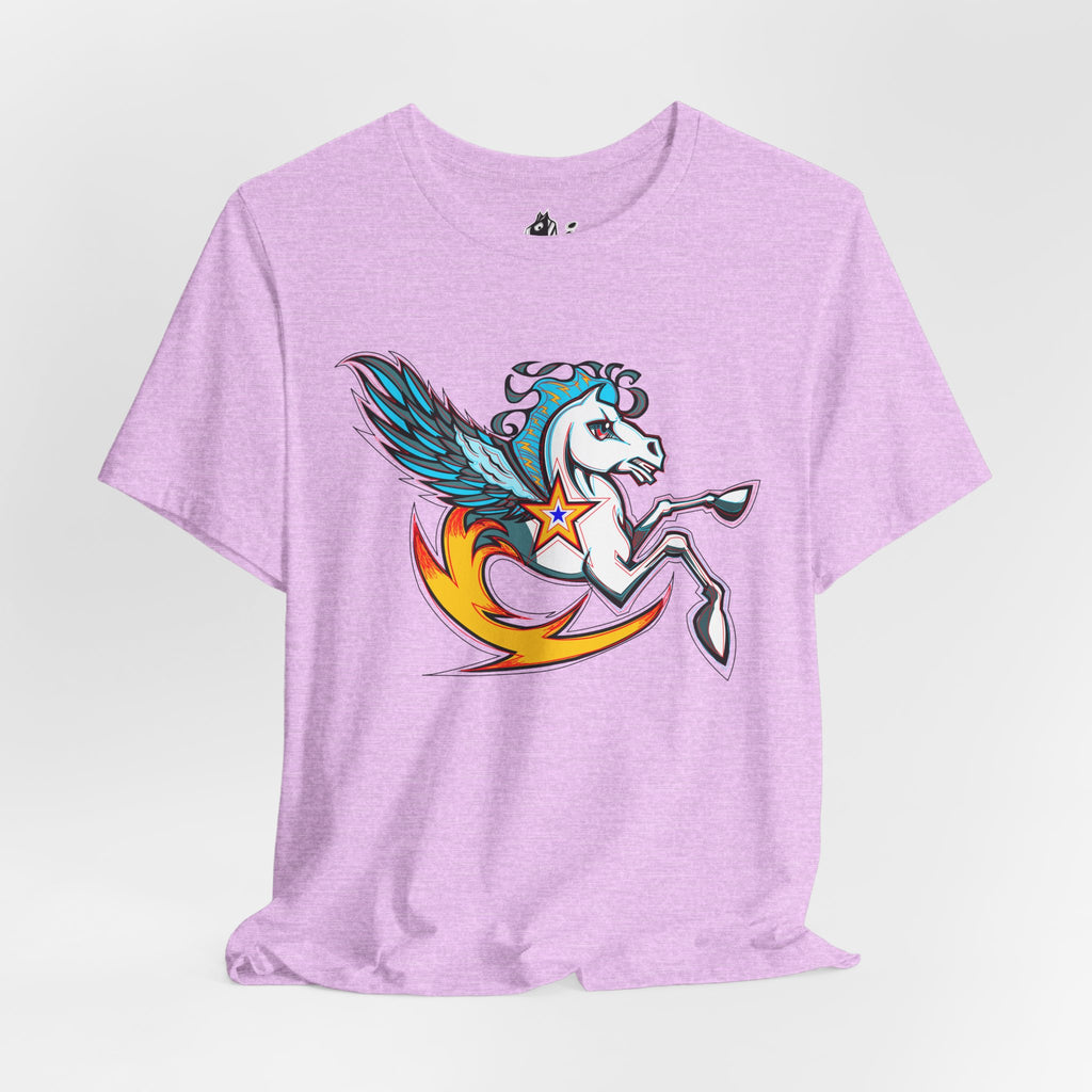 Pegasus Star Tee — Colorful Winged Unicorn Graphic T-Shirt