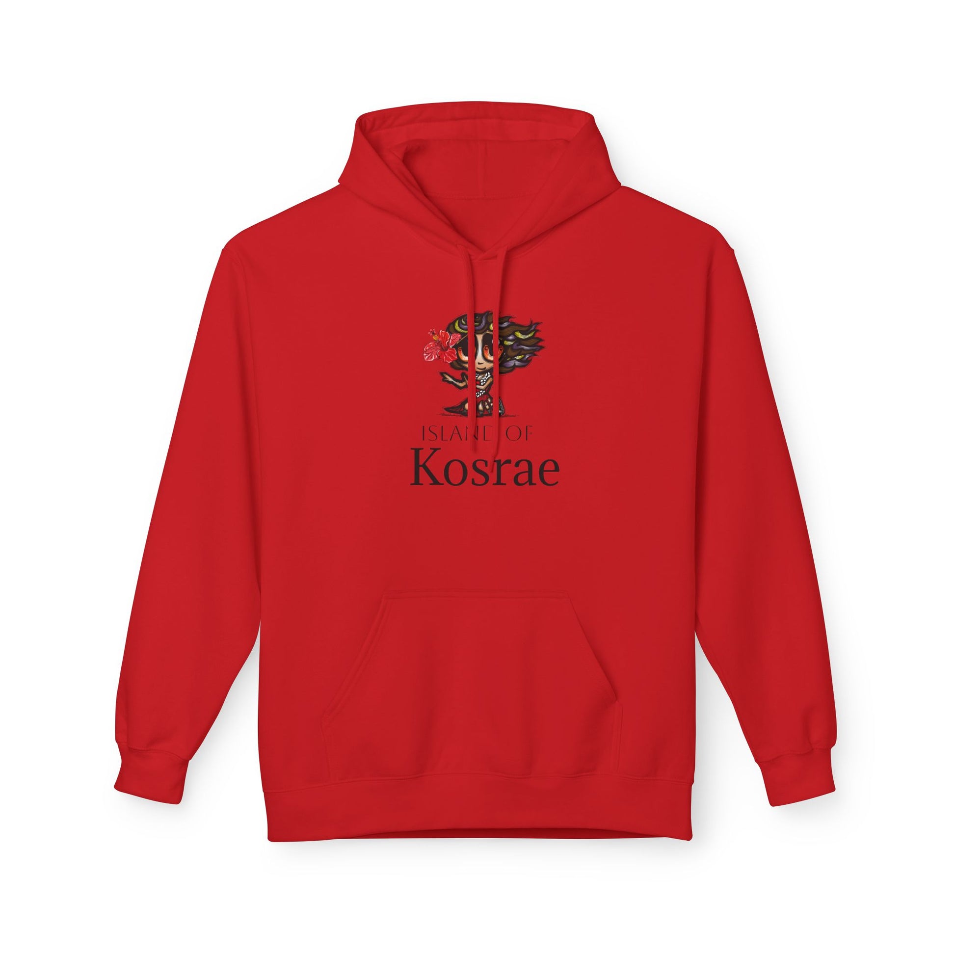Kosrae Island Hoodie — Tropical Floral Island Graphic Sweatshirt