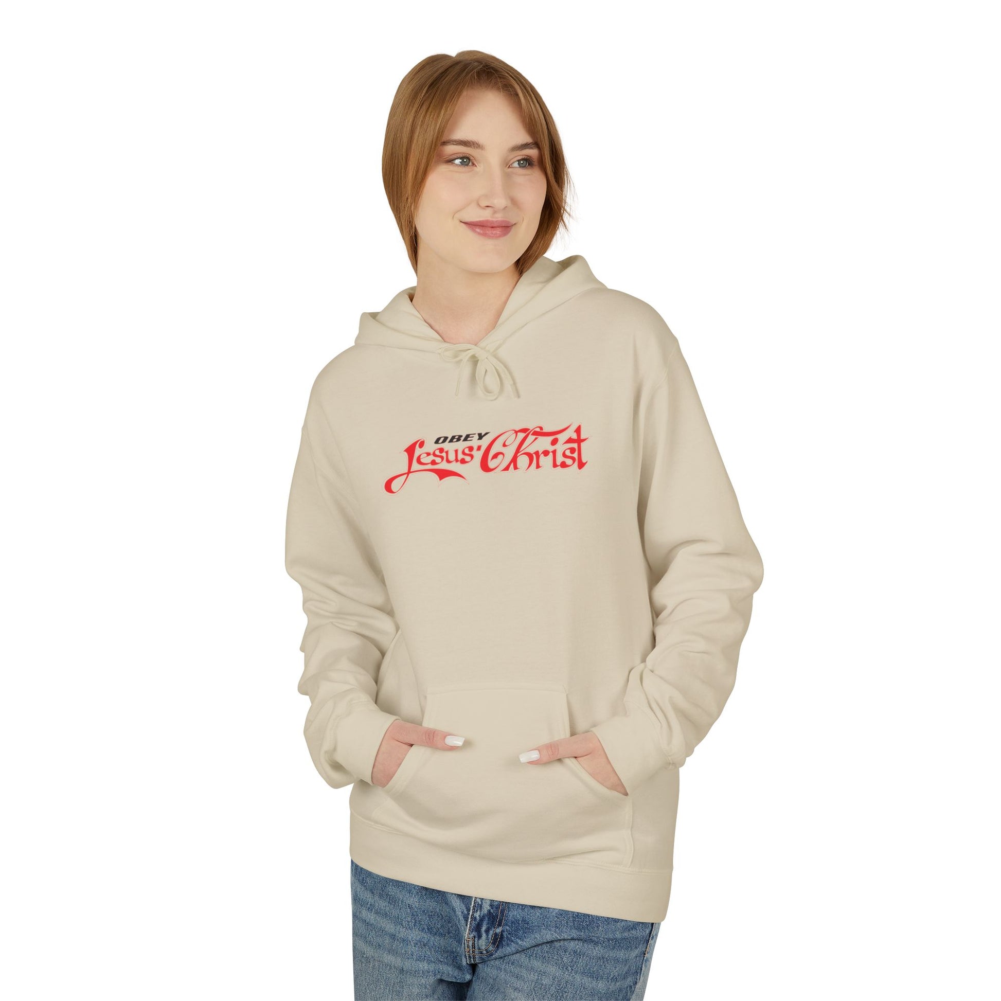 Obey Jesus Christ Hoodie | Religious Script, Christian Apparel