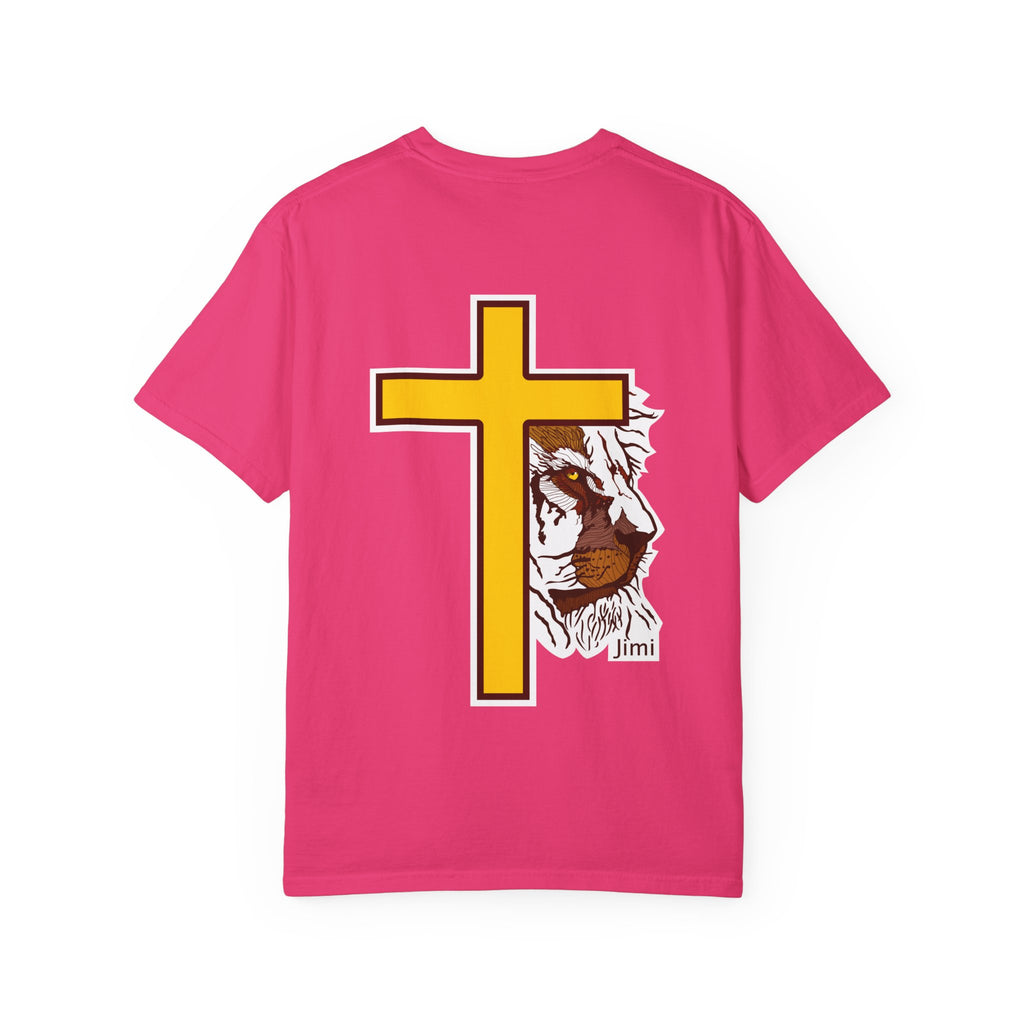 Lion Crown with Cross T-shirt | Religious Faith Graphic Tee