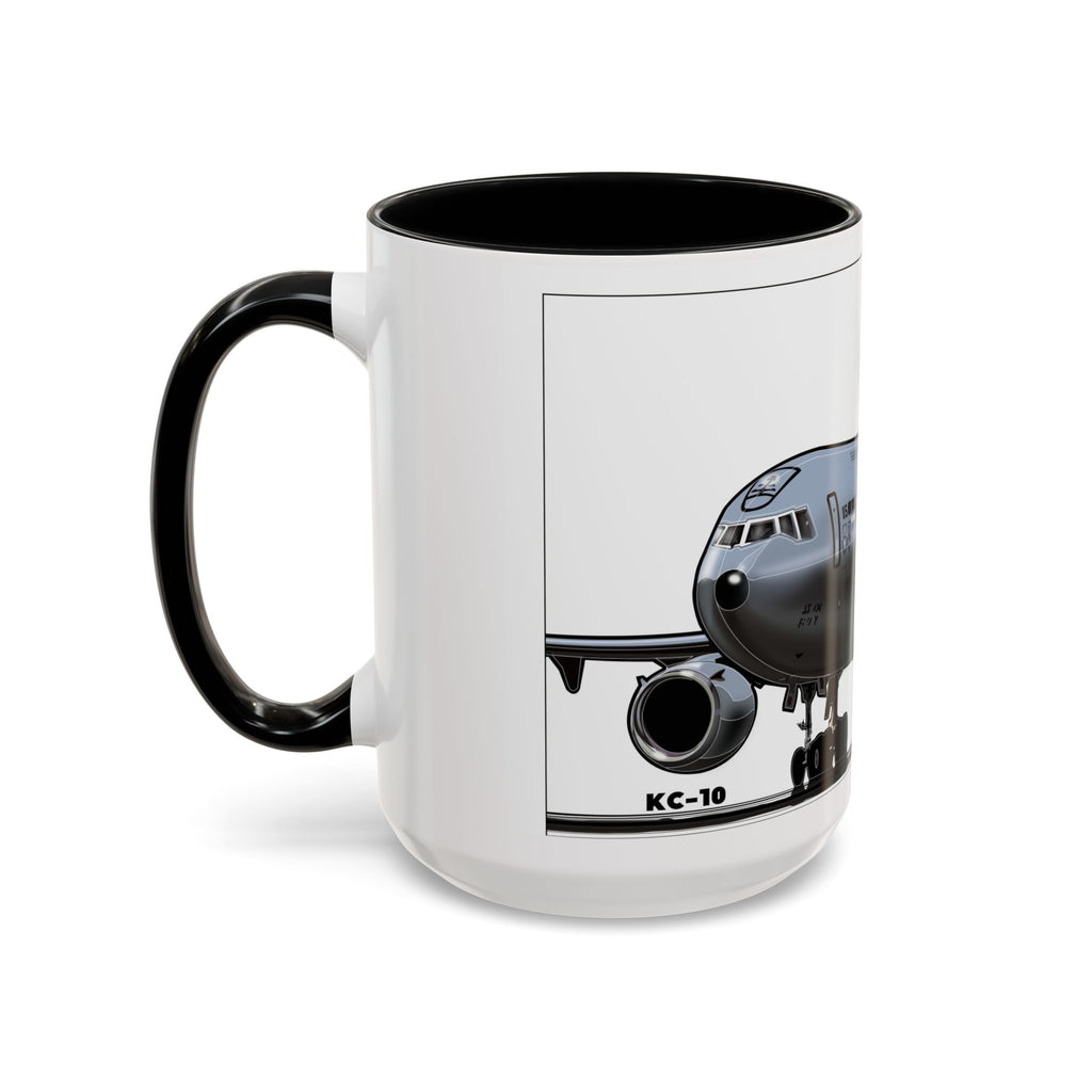 Airplane Lover's Accent Coffee Mug | Travel Gift, Aviation Decor, Pilot Present, Unique Coffee Cup, Jet Enthusiast Mug