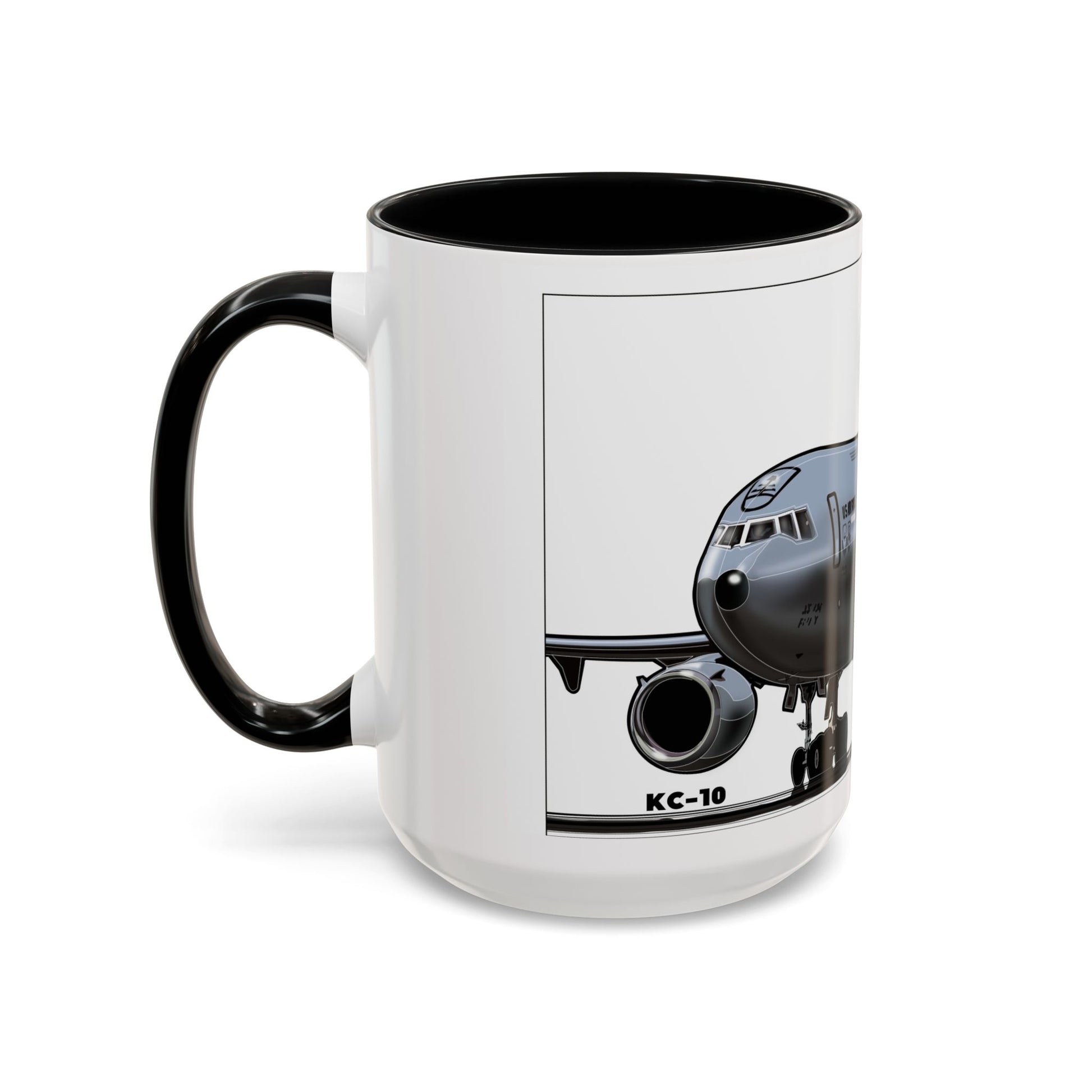 Airplane Lover's Accent Coffee Mug | Travel Gift, Aviation Decor, Pilot Present, Unique Coffee Cup, Jet Enthusiast Mug