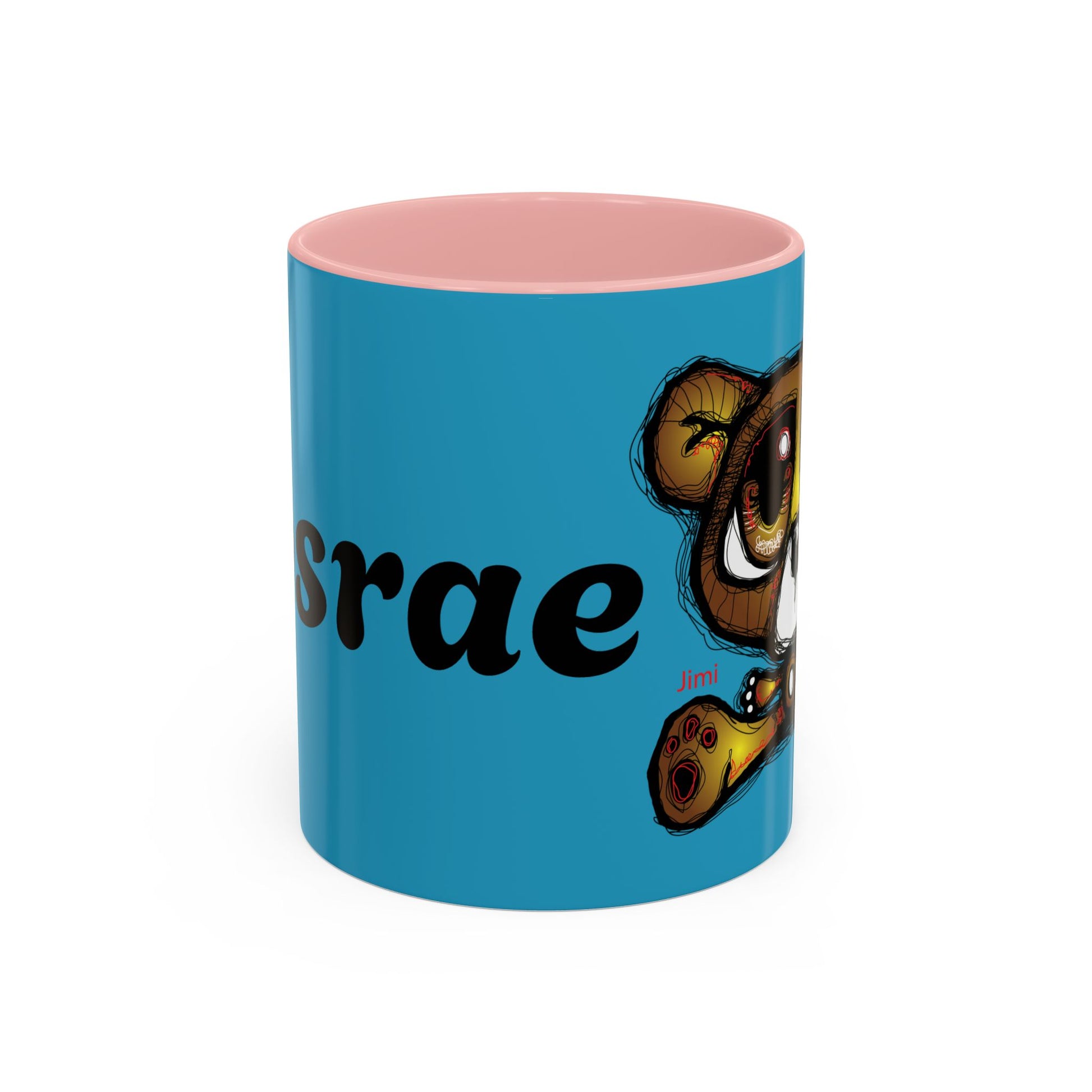 Tropical Bear Coffee Mug, Cute Bear Mug, Relaxing Coffee Cup, Gifts for Animal Lovers, Fun Decor, Summer Vibes