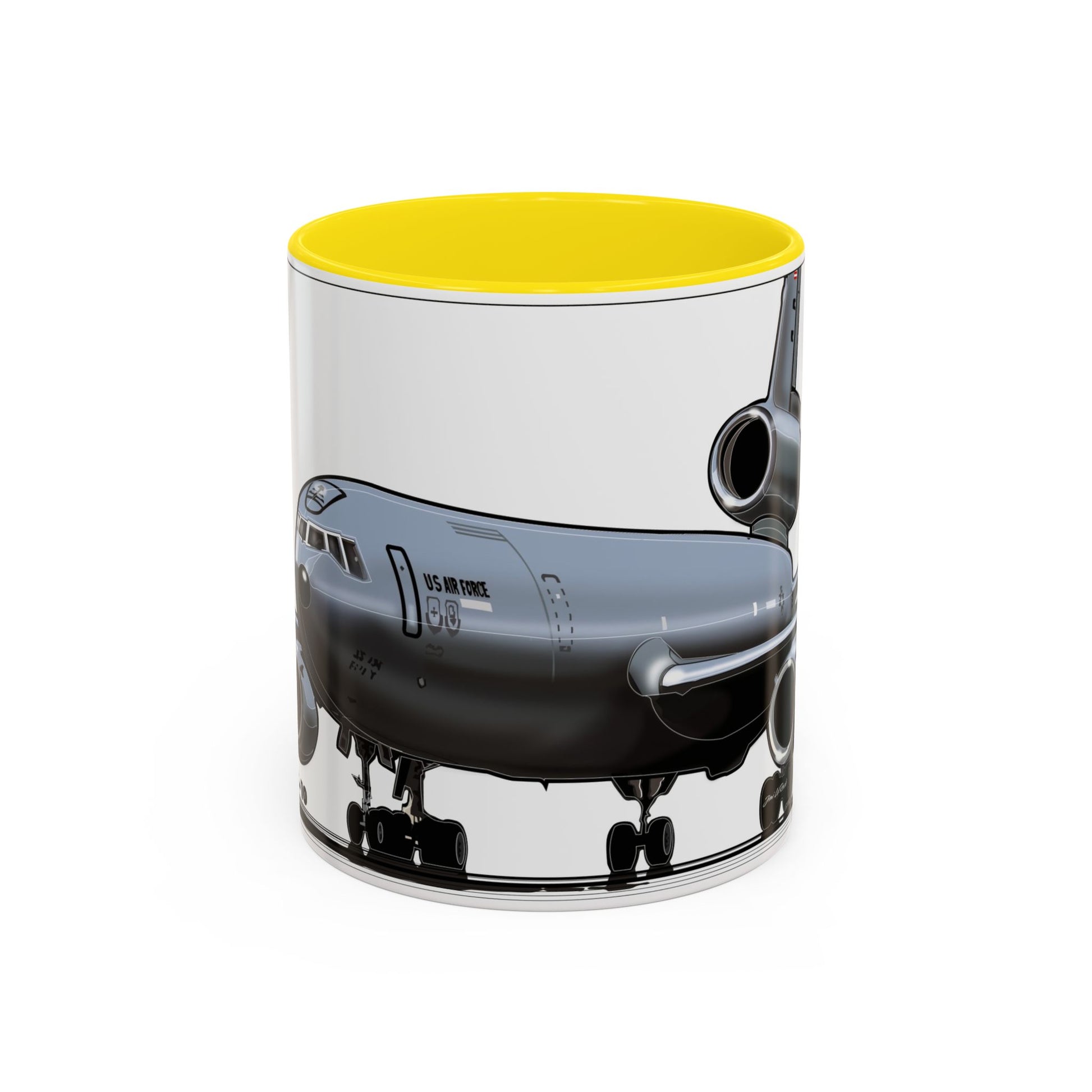 Airplane Lover's Accent Coffee Mug | Travel Gift, Aviation Decor, Pilot Present, Unique Coffee Cup, Jet Enthusiast Mug