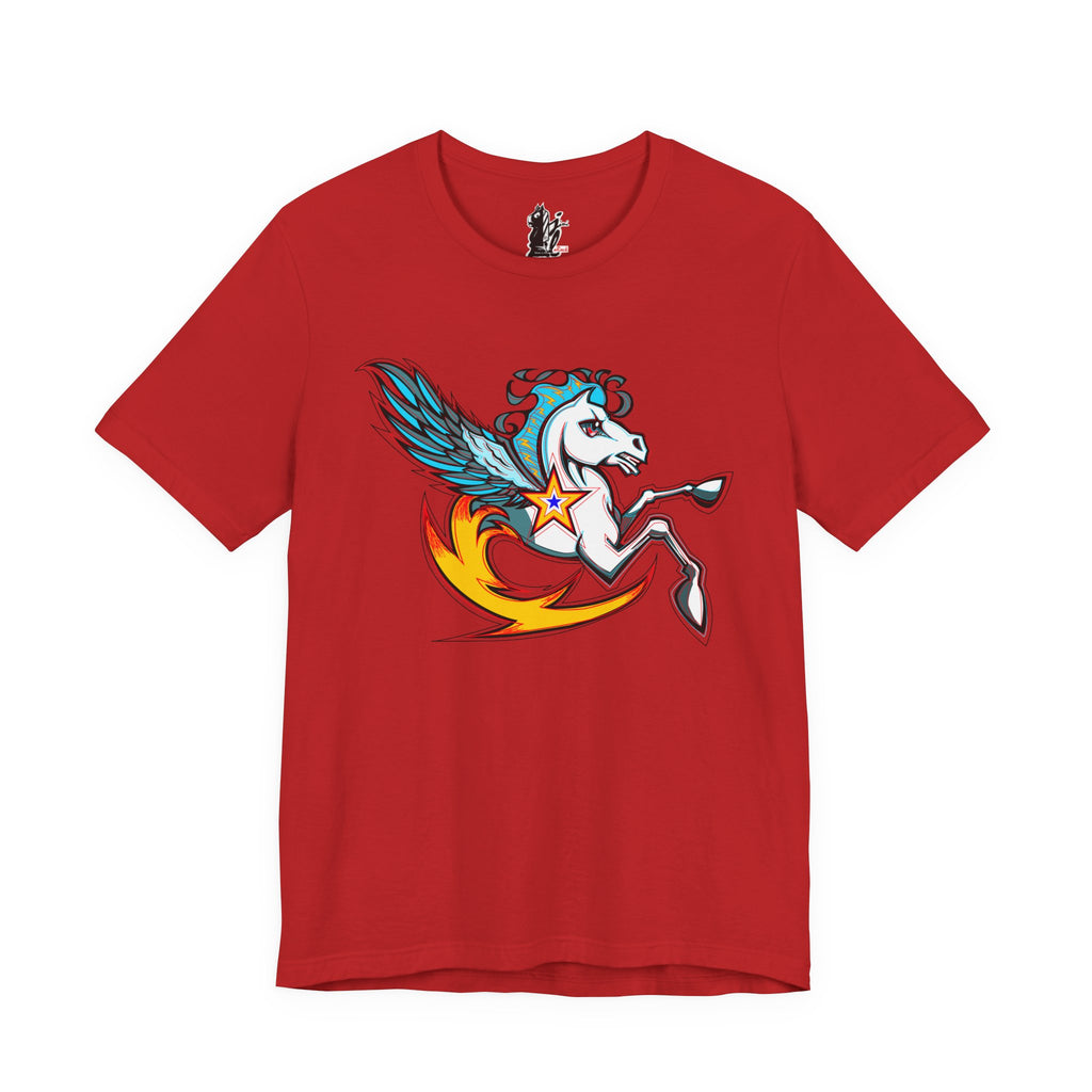 Pegasus Star Tee — Colorful Winged Unicorn Graphic T-Shirt