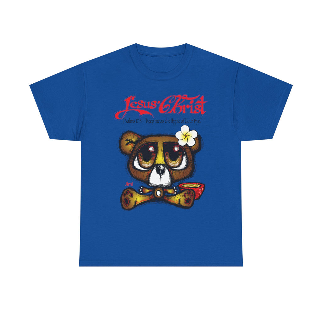 Christian Bear T-Shirt — "Jesus Christ" Psalm 73 Inspirational Faith Tee