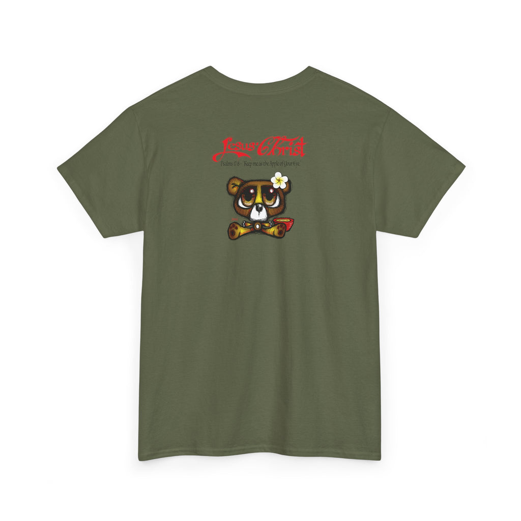 Christian Bear T-Shirt — "Jesus Christ" Psalm 73 Inspirational Faith Tee