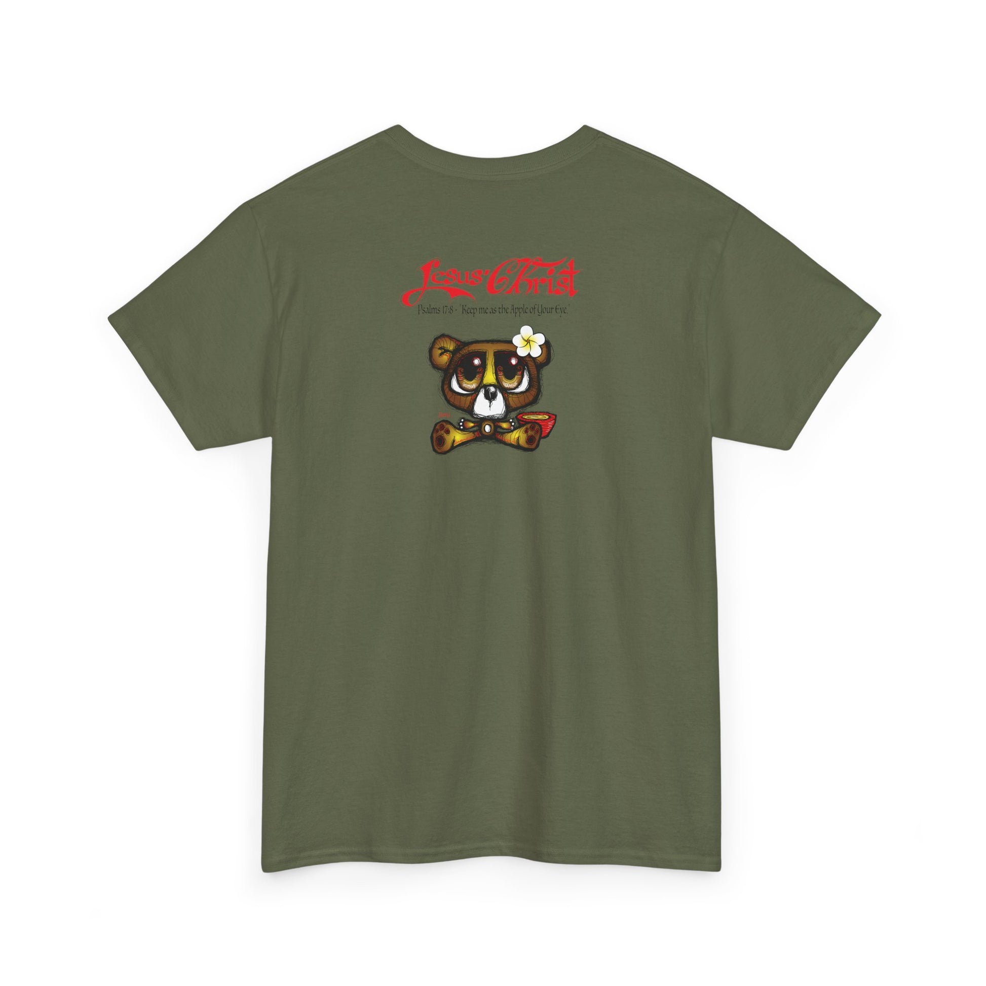 Christian Bear T-Shirt — "Jesus Christ" Psalm 73 Inspirational Faith Tee