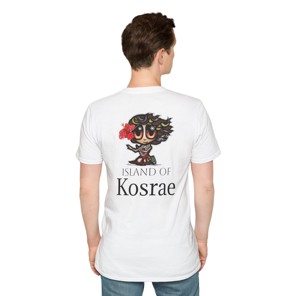 Kosrae Hula Girl T-Shirt — Island of Kosrae Cute Cartoon Island Vibes