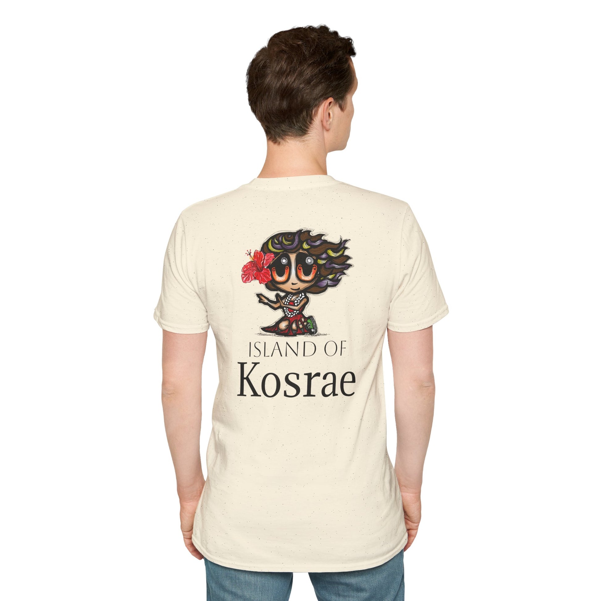 Kosrae Hula Girl T-Shirt — Island of Kosrae Cute Cartoon Island Vibes