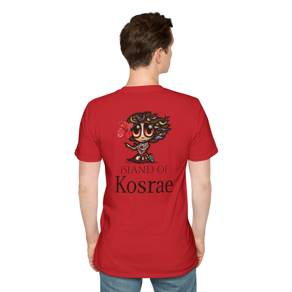 Kosrae Hula Girl T-Shirt — Island of Kosrae Cute Cartoon Island Vibes