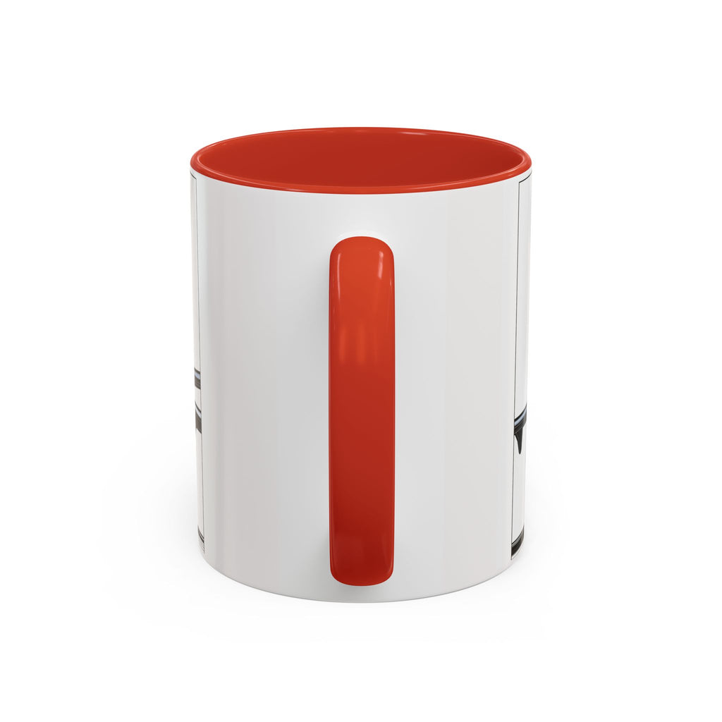 Airplane Lover's Accent Coffee Mug | Travel Gift, Aviation Decor, Pilot Present, Unique Coffee Cup, Jet Enthusiast Mug