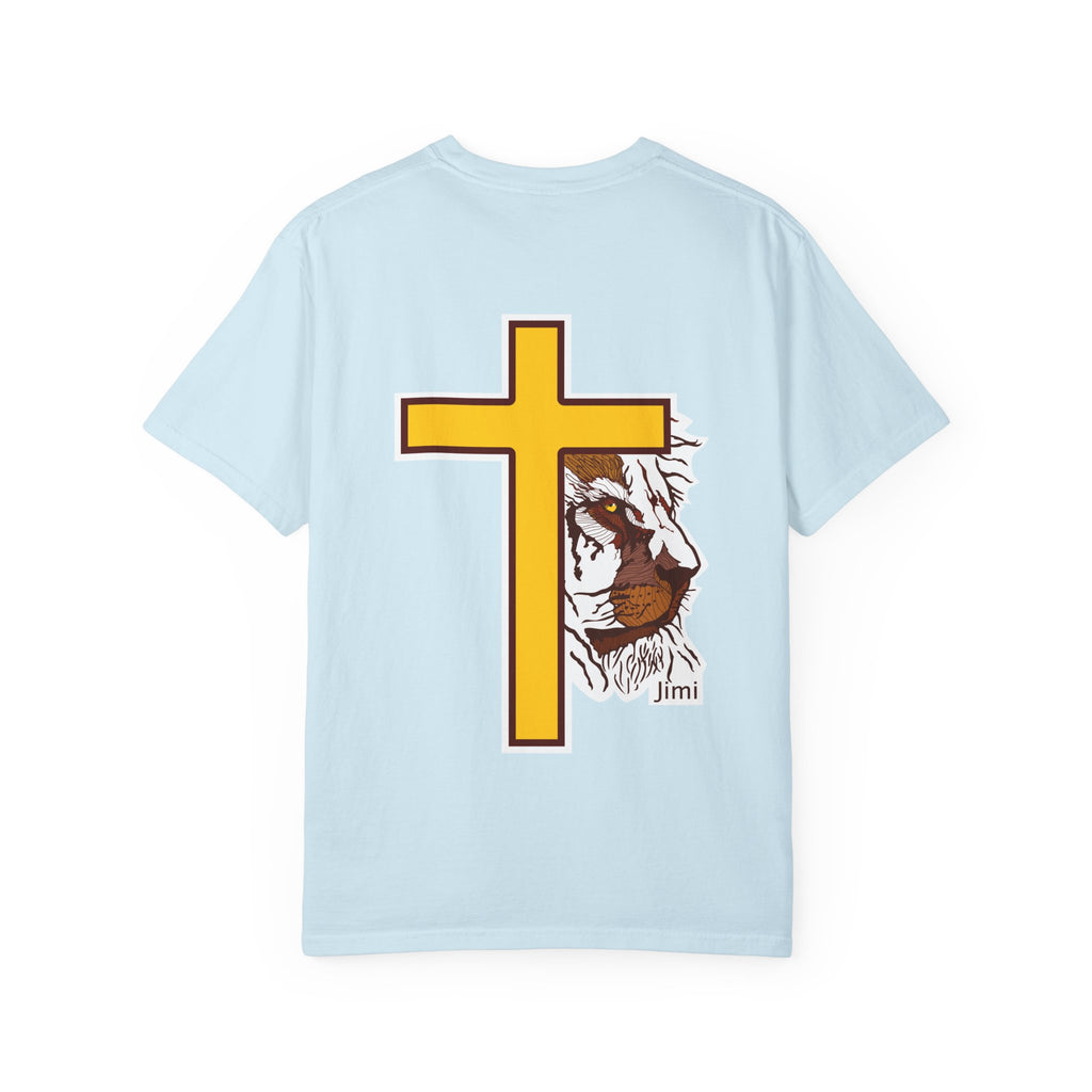 Lion Crown with Cross T-shirt | Religious Faith Graphic Tee