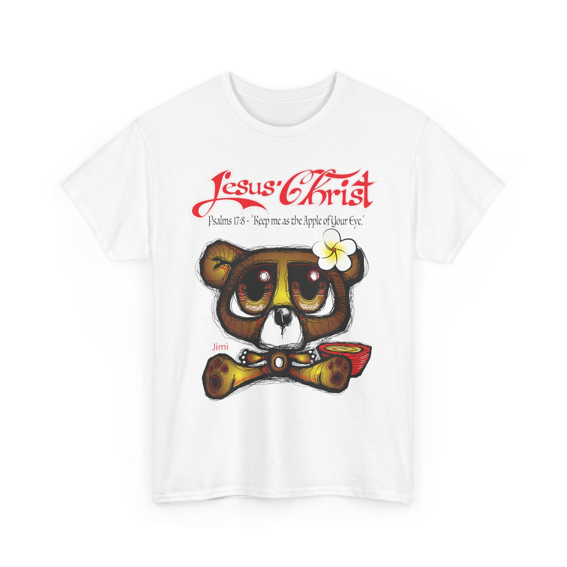 Christian Bear T-Shirt — "Jesus Christ" Psalm 73 Inspirational Faith Tee