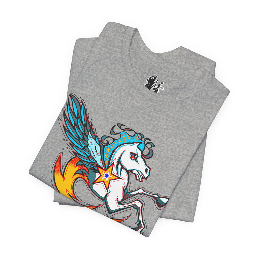 Pegasus Star Tee — Colorful Winged Unicorn Graphic T-Shirt