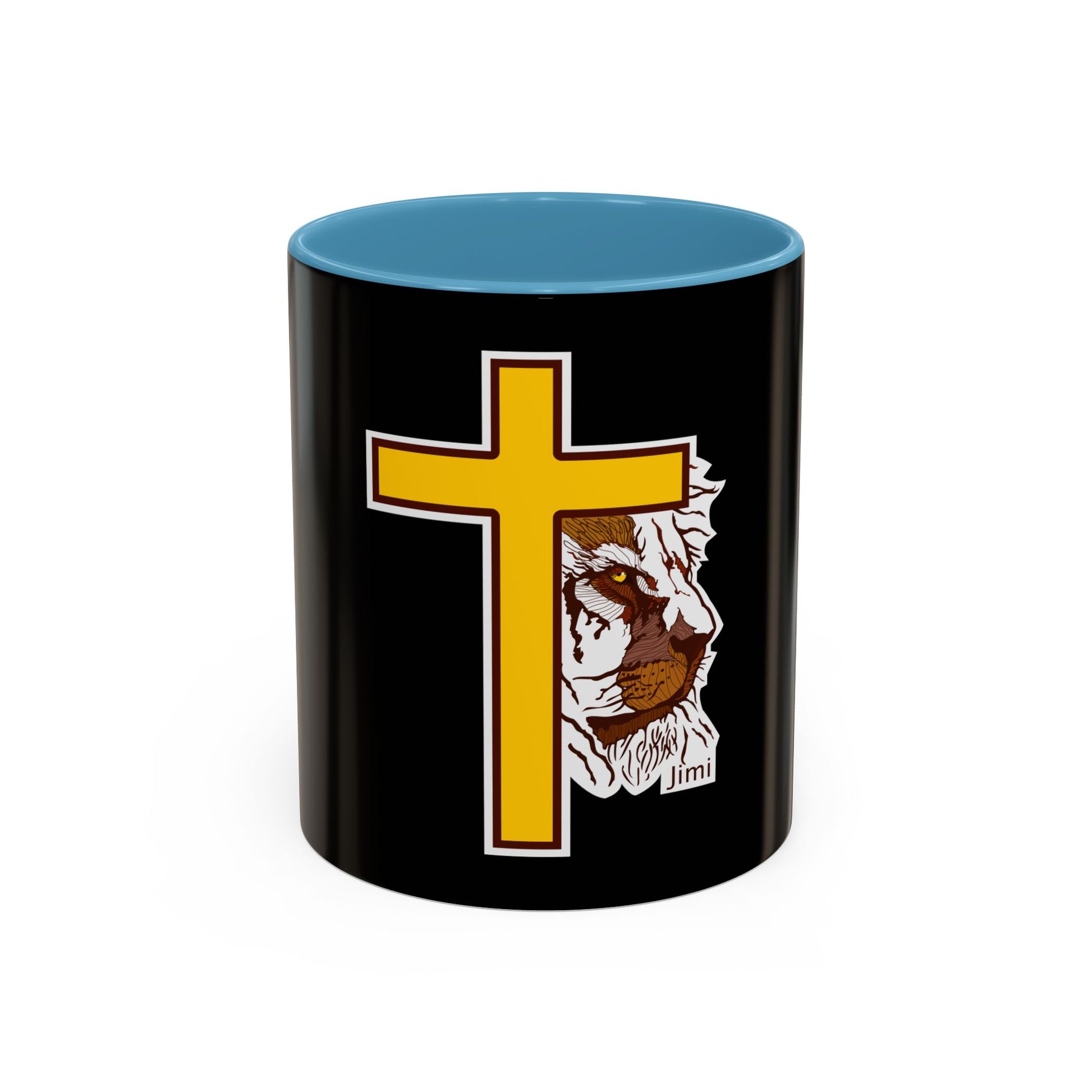 Christian Cross Coffee Mug with Jesus's Crown — Faith Gift 11/15oz