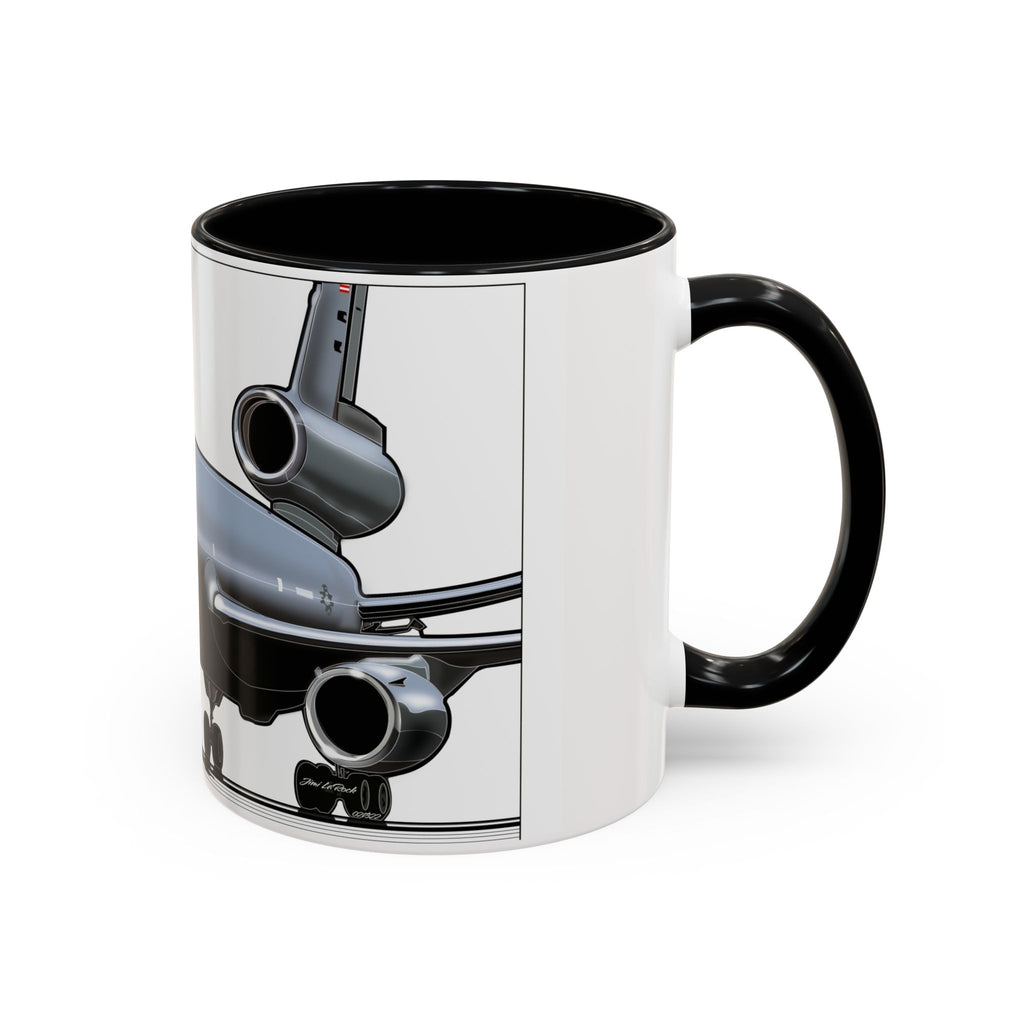Airplane Lover's Accent Coffee Mug | Travel Gift, Aviation Decor, Pilot Present, Unique Coffee Cup, Jet Enthusiast Mug