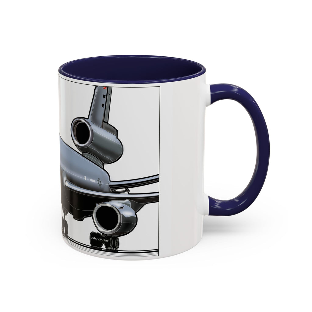 Airplane Lover's Accent Coffee Mug | Travel Gift, Aviation Decor, Pilot Present, Unique Coffee Cup, Jet Enthusiast Mug