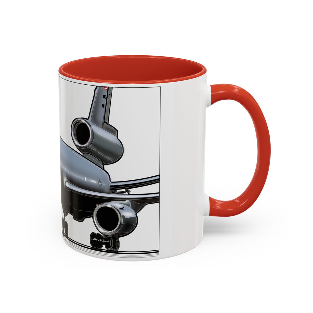 Airplane Lover's Accent Coffee Mug | Travel Gift, Aviation Decor, Pilot Present, Unique Coffee Cup, Jet Enthusiast Mug