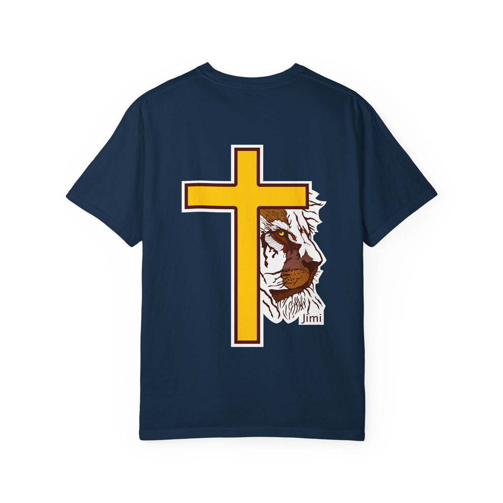 Lion Crown with Cross T-shirt | Religious Faith Graphic Tee
