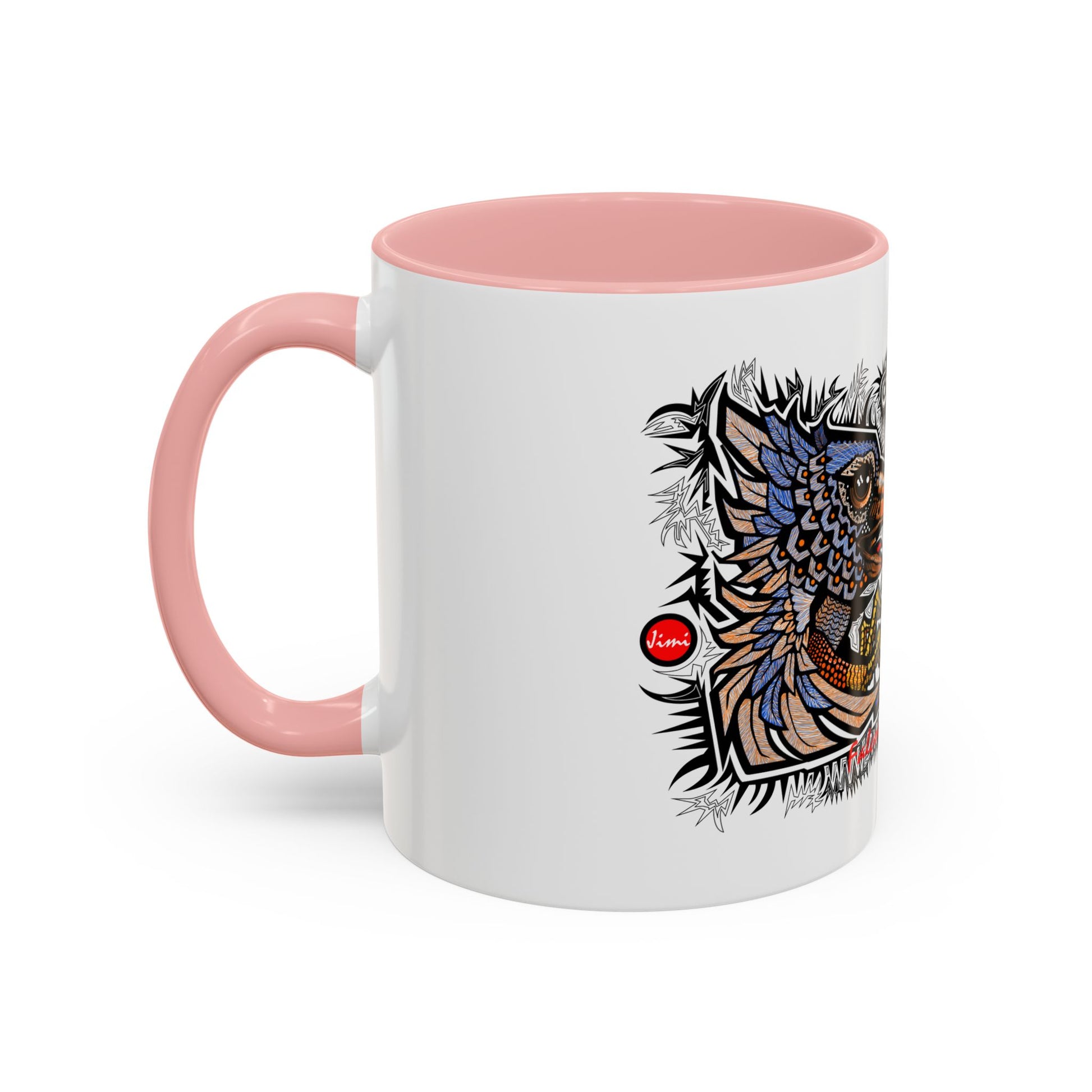Vibrant Mythical Creatures Coffee Mug - Artistic Accent, Gift for Coffee Lovers, Colorful Design for Home Decor, Unique Present
