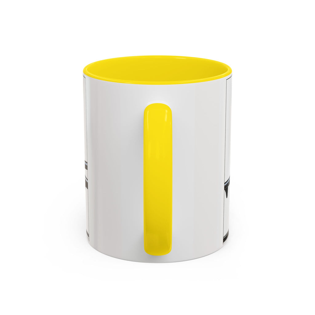 Airplane Lover's Accent Coffee Mug | Travel Gift, Aviation Decor, Pilot Present, Unique Coffee Cup, Jet Enthusiast Mug