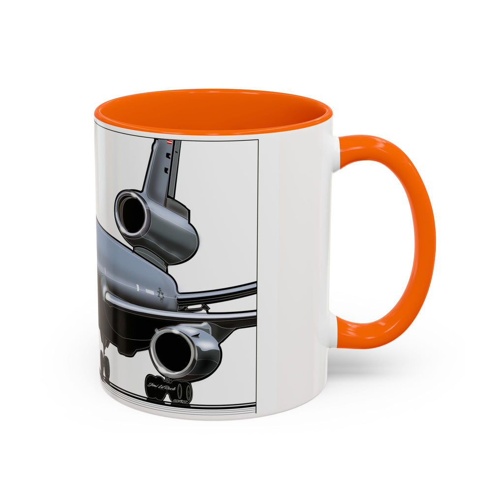 Airplane Lover's Accent Coffee Mug | Travel Gift, Aviation Decor, Pilot Present, Unique Coffee Cup, Jet Enthusiast Mug