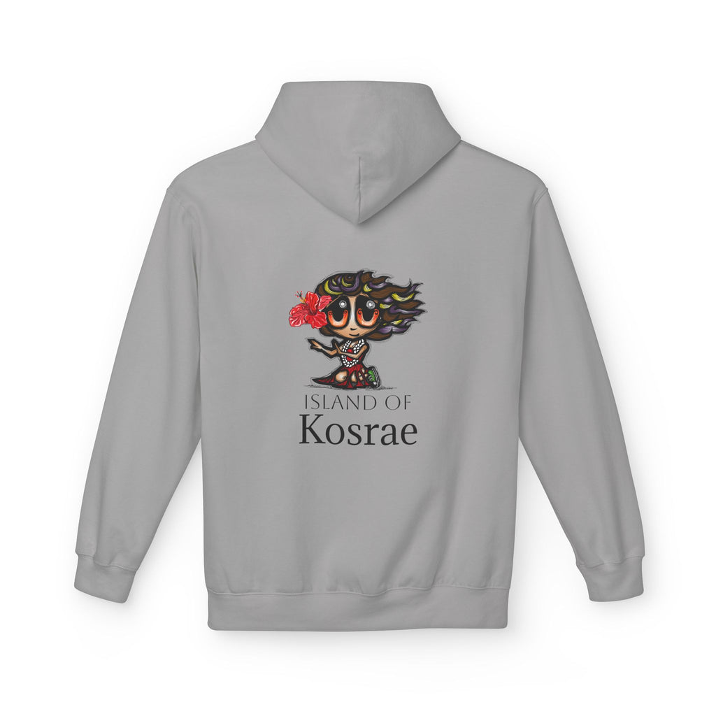 Kosrae Island Hoodie — Tropical Floral Island Graphic Sweatshirt