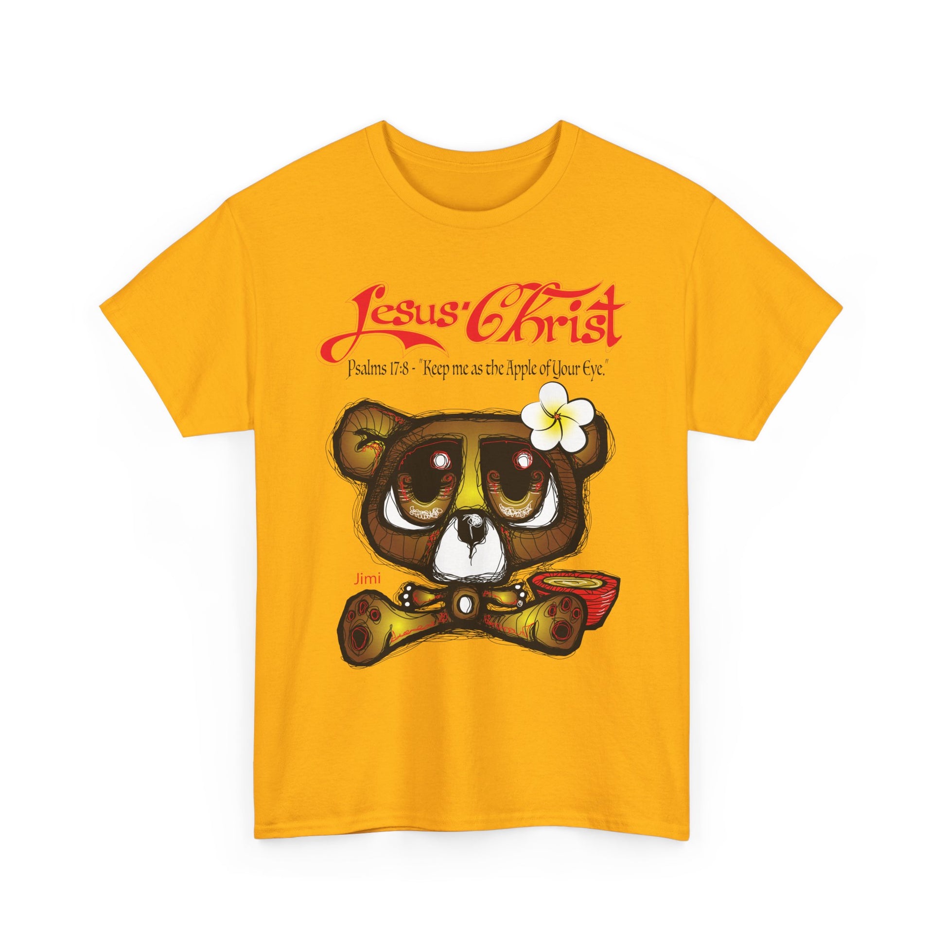 Christian Bear T-Shirt — "Jesus Christ" Psalm 73 Inspirational Faith Tee