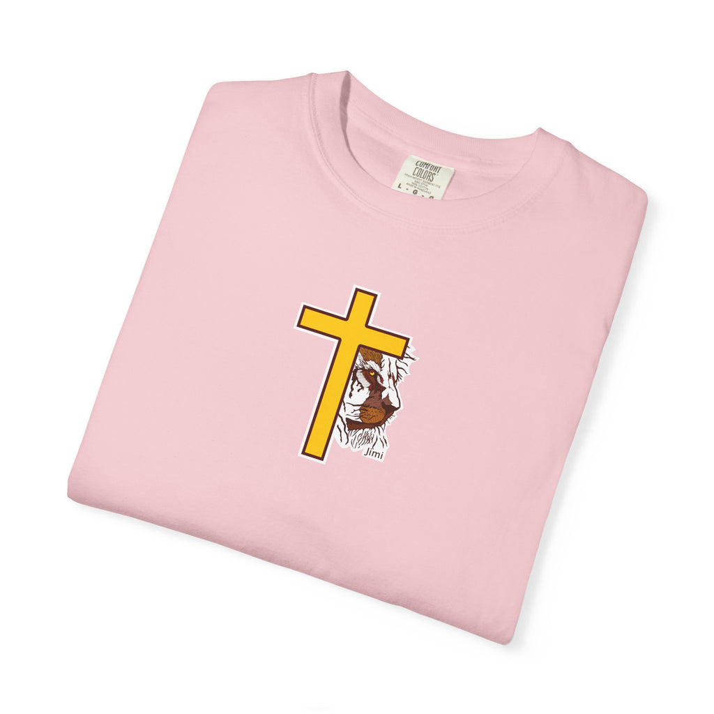 Lion Crown with Cross T-shirt | Religious Faith Graphic Tee