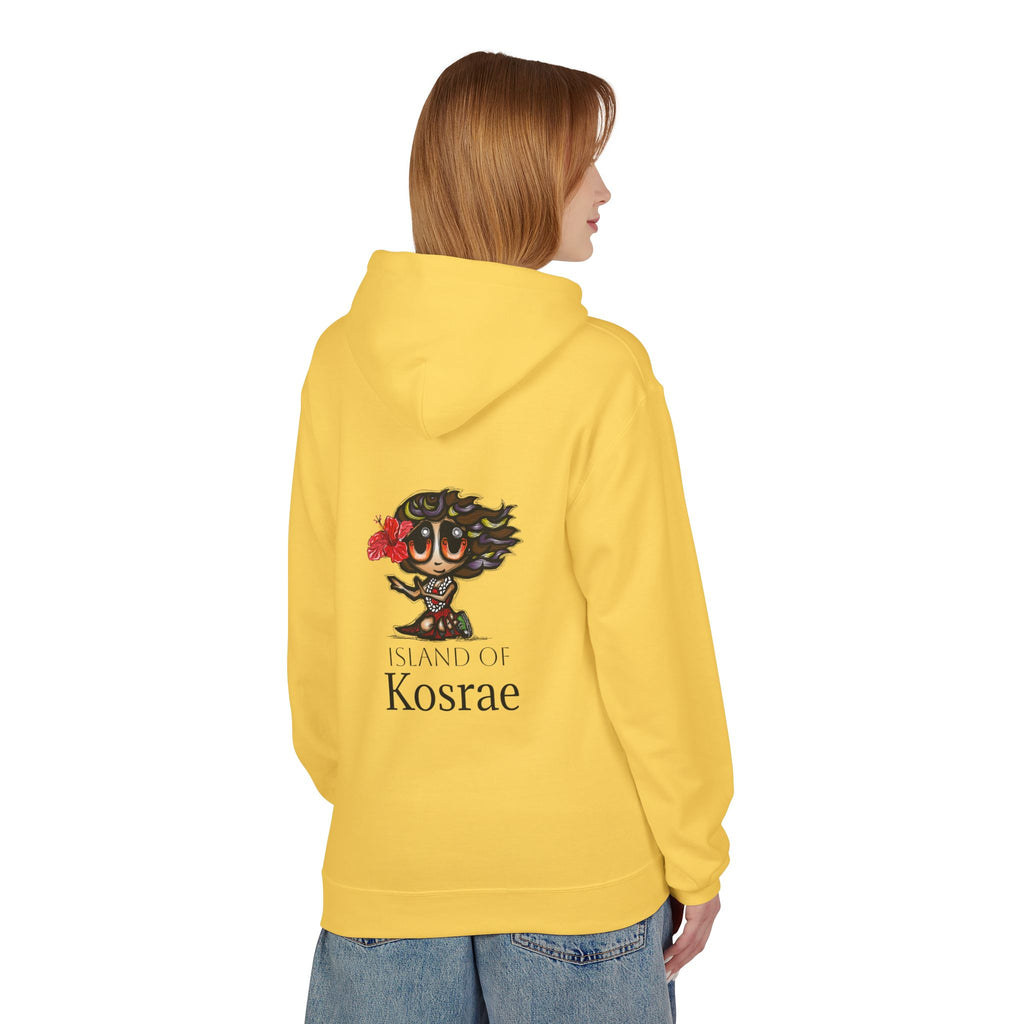 Kosrae Island Hoodie — Tropical Floral Island Graphic Sweatshirt