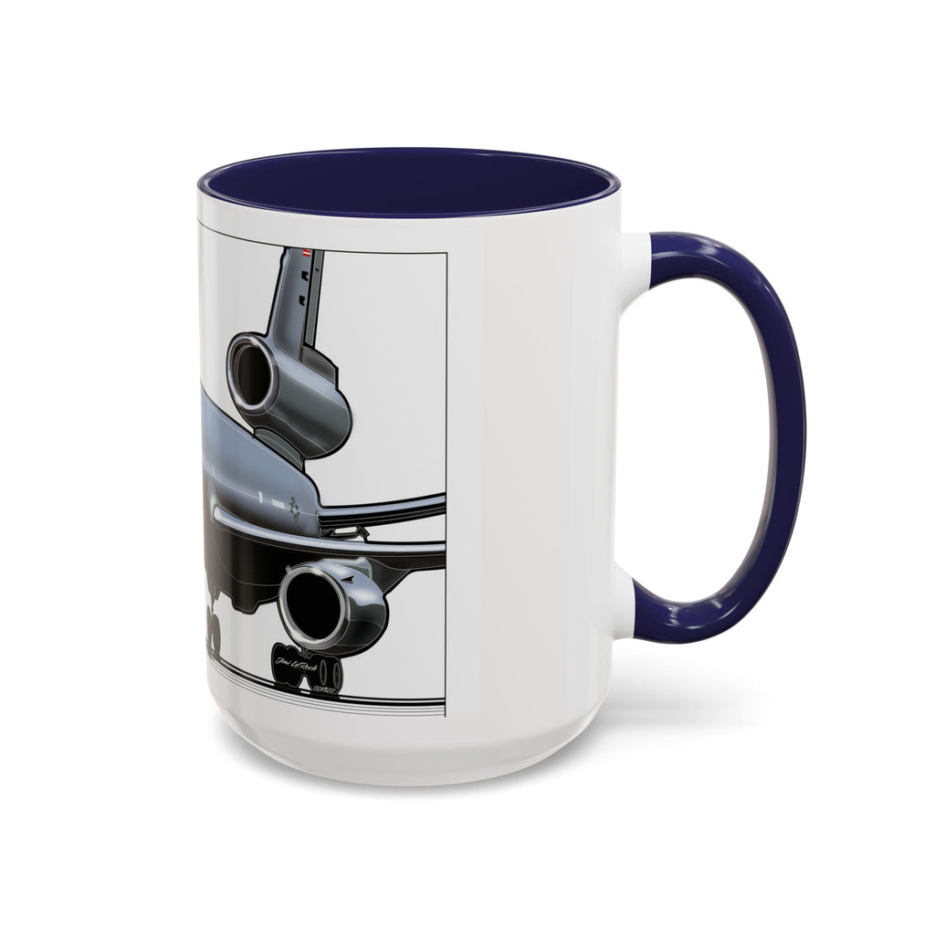 Airplane Lover's Accent Coffee Mug | Travel Gift, Aviation Decor, Pilot Present, Unique Coffee Cup, Jet Enthusiast Mug