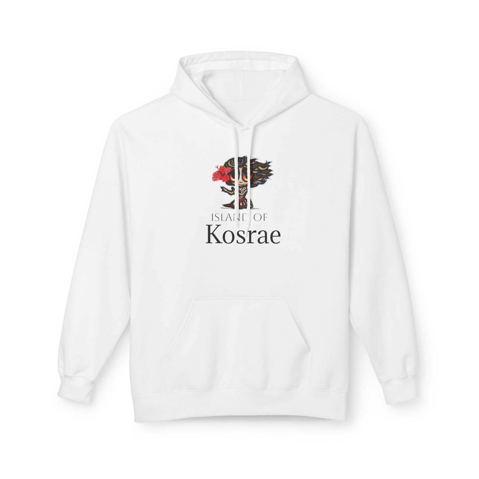 Kosrae Island Hoodie — Tropical Floral Island Graphic Sweatshirt