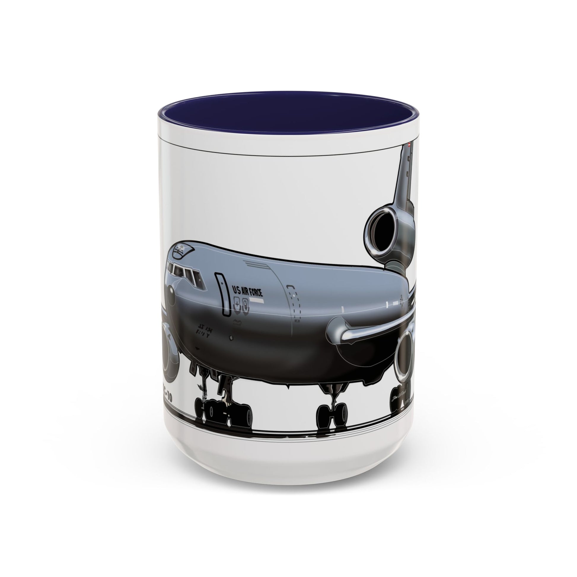 Airplane Lover's Accent Coffee Mug | Travel Gift, Aviation Decor, Pilot Present, Unique Coffee Cup, Jet Enthusiast Mug