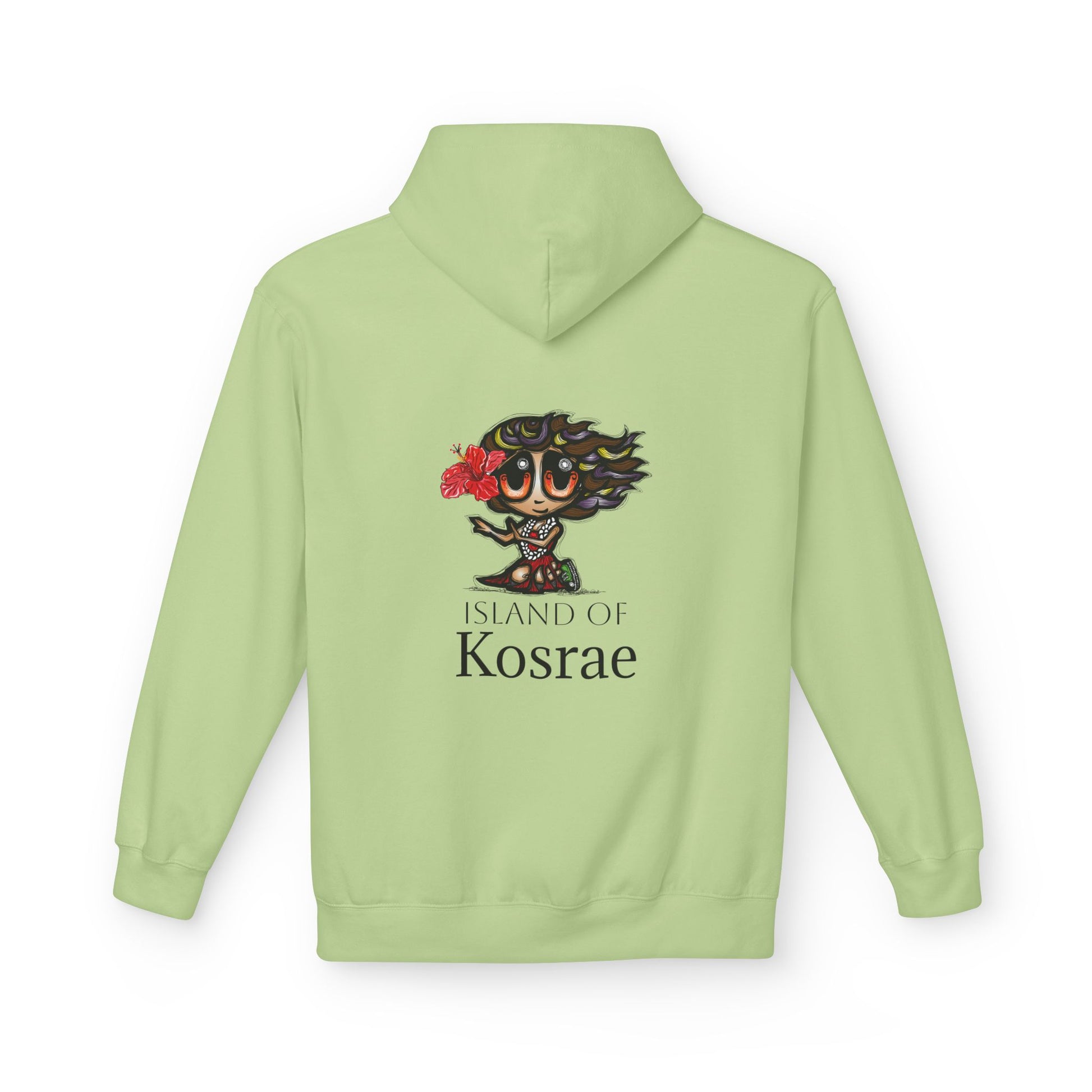 Kosrae Island Hoodie — Tropical Floral Island Graphic Sweatshirt