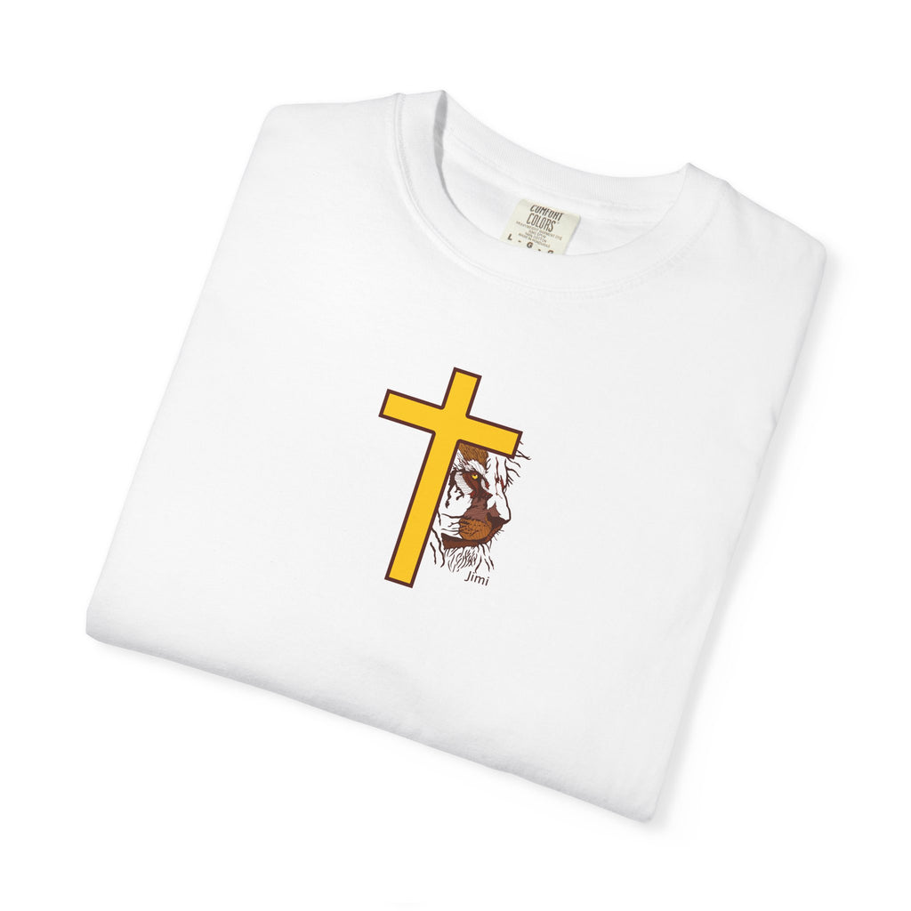 Lion Crown with Cross T-shirt | Religious Faith Graphic Tee