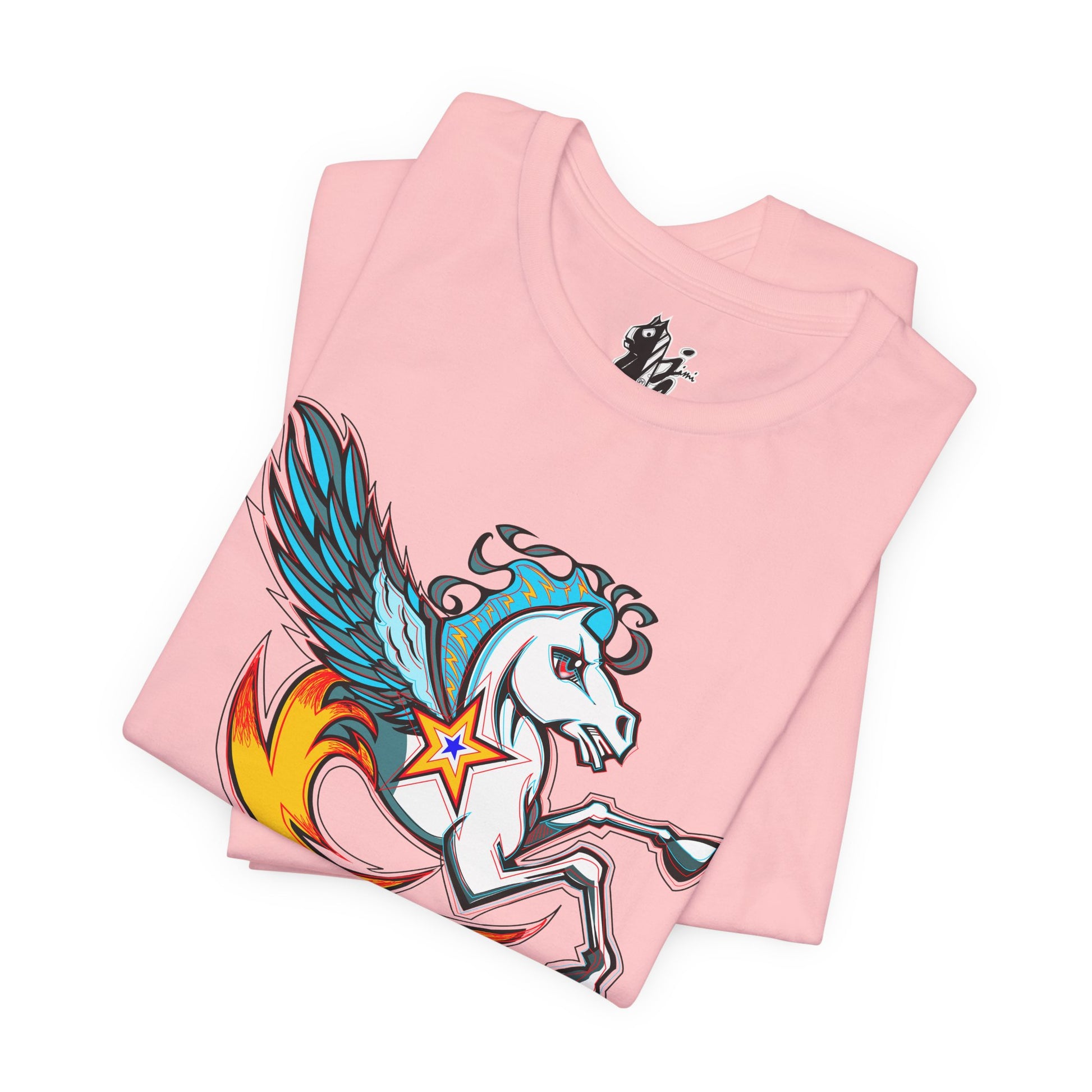 Pegasus Star Tee — Colorful Winged Unicorn Graphic T-Shirt