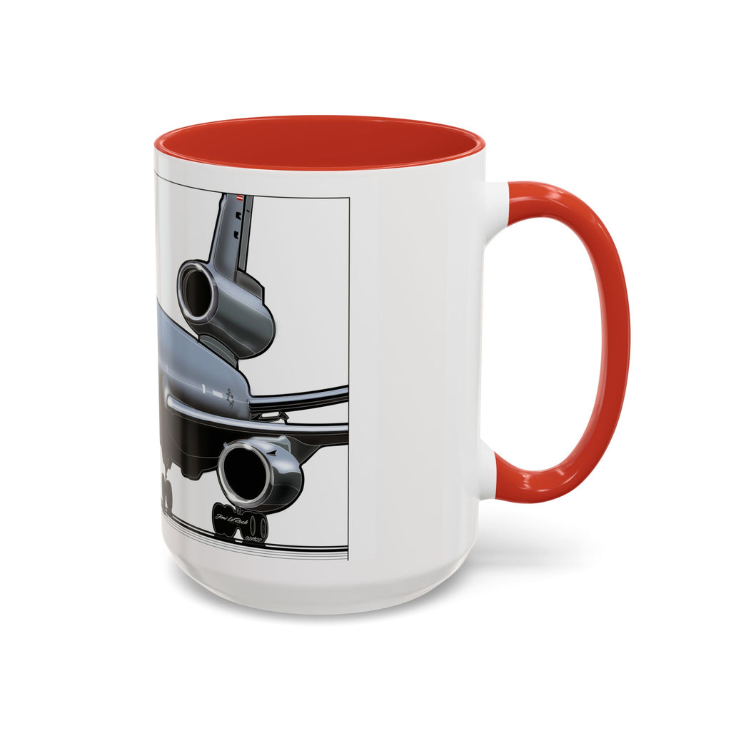 Airplane Lover's Accent Coffee Mug | Travel Gift, Aviation Decor, Pilot Present, Unique Coffee Cup, Jet Enthusiast Mug