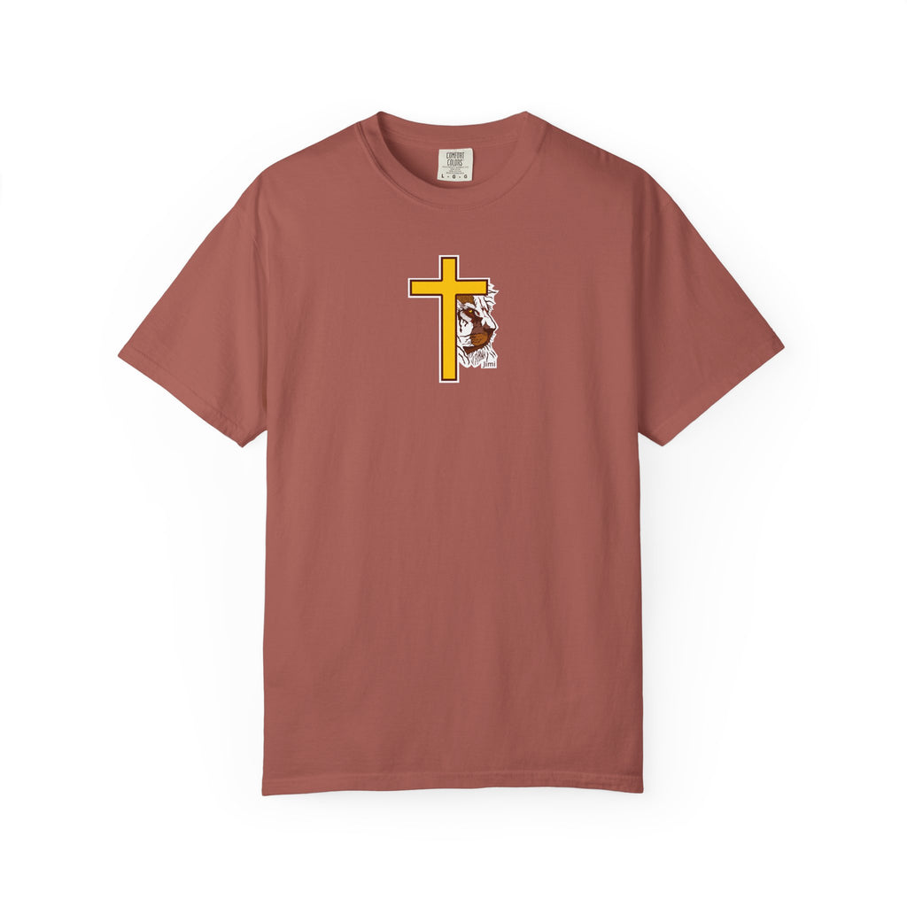 Lion Crown with Cross T-shirt | Religious Faith Graphic Tee