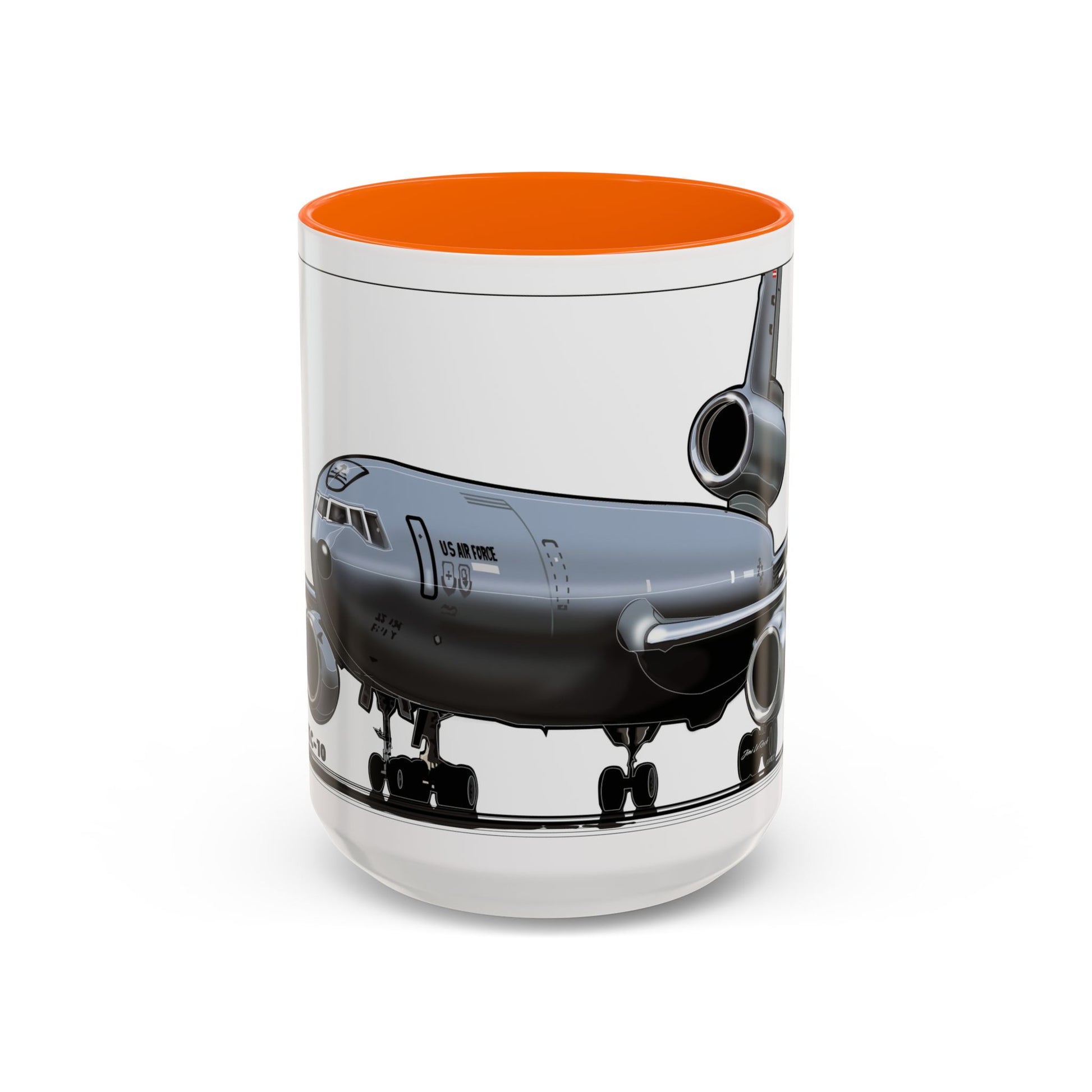 Airplane Lover's Accent Coffee Mug | Travel Gift, Aviation Decor, Pilot Present, Unique Coffee Cup, Jet Enthusiast Mug
