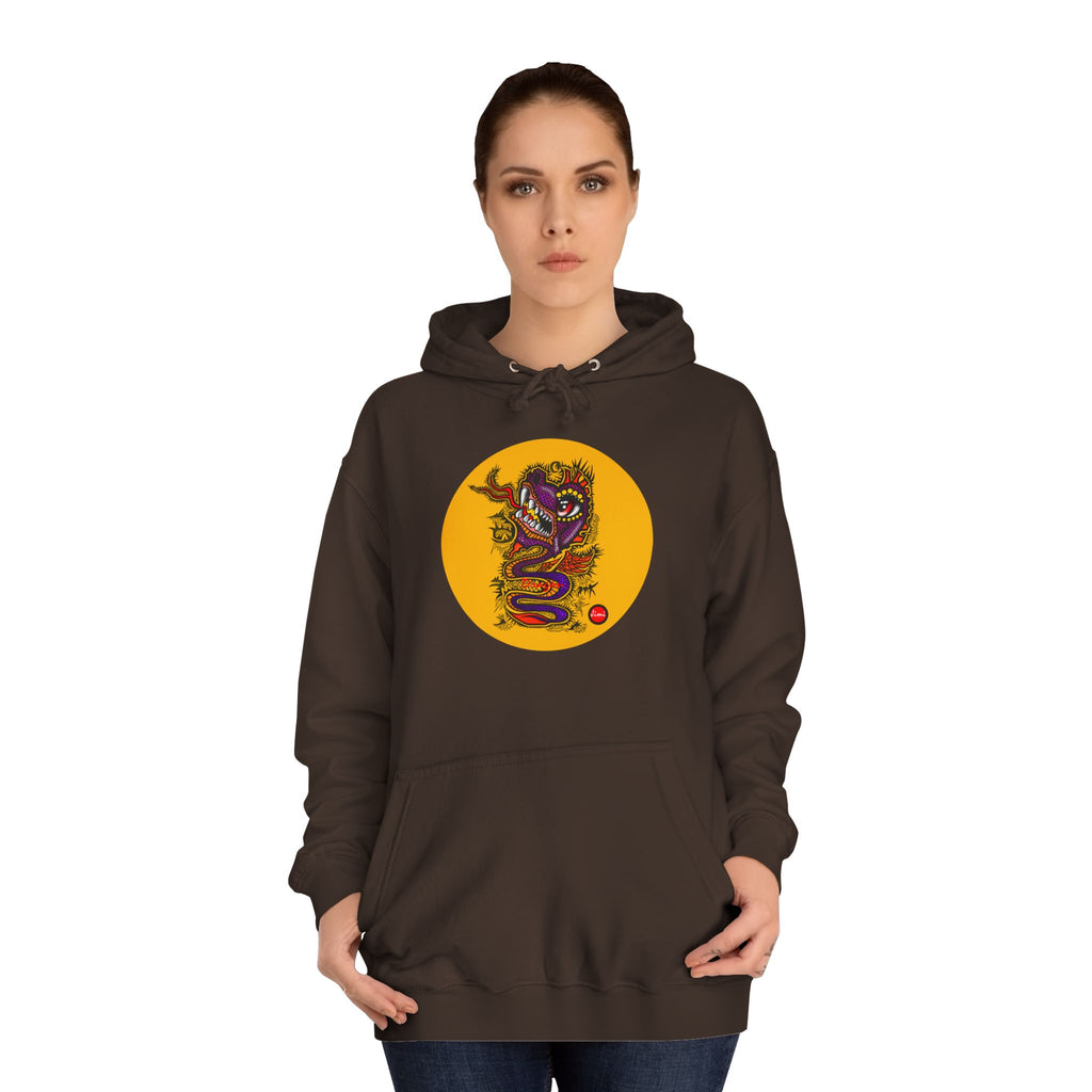 Vibrant Graphic College Hoodie, Unisex Sweatshirt, Casual College Apparel, Perfect for Students and Alumni, Comfortable Everyday Wear