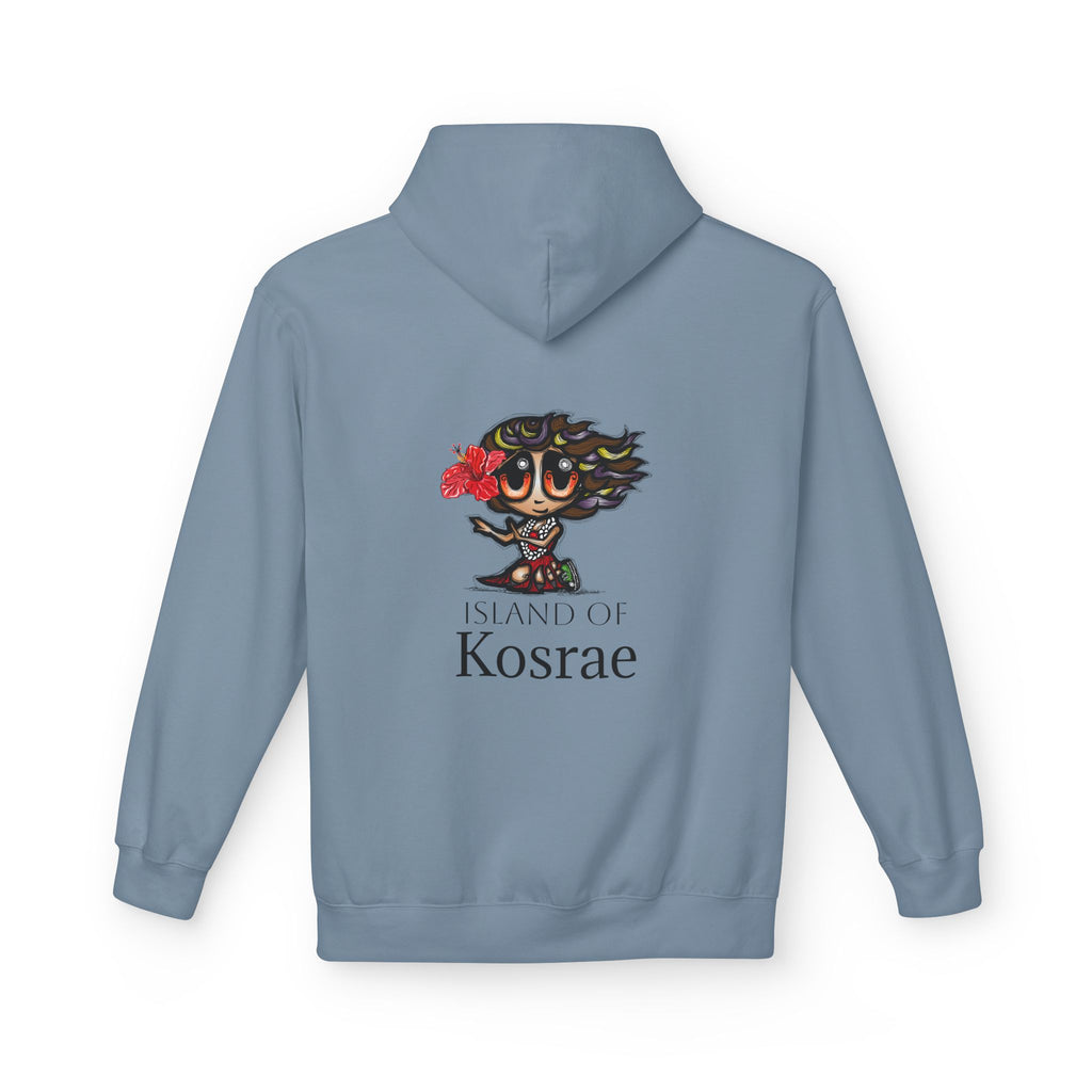 Kosrae Island Hoodie — Tropical Floral Island Graphic Sweatshirt