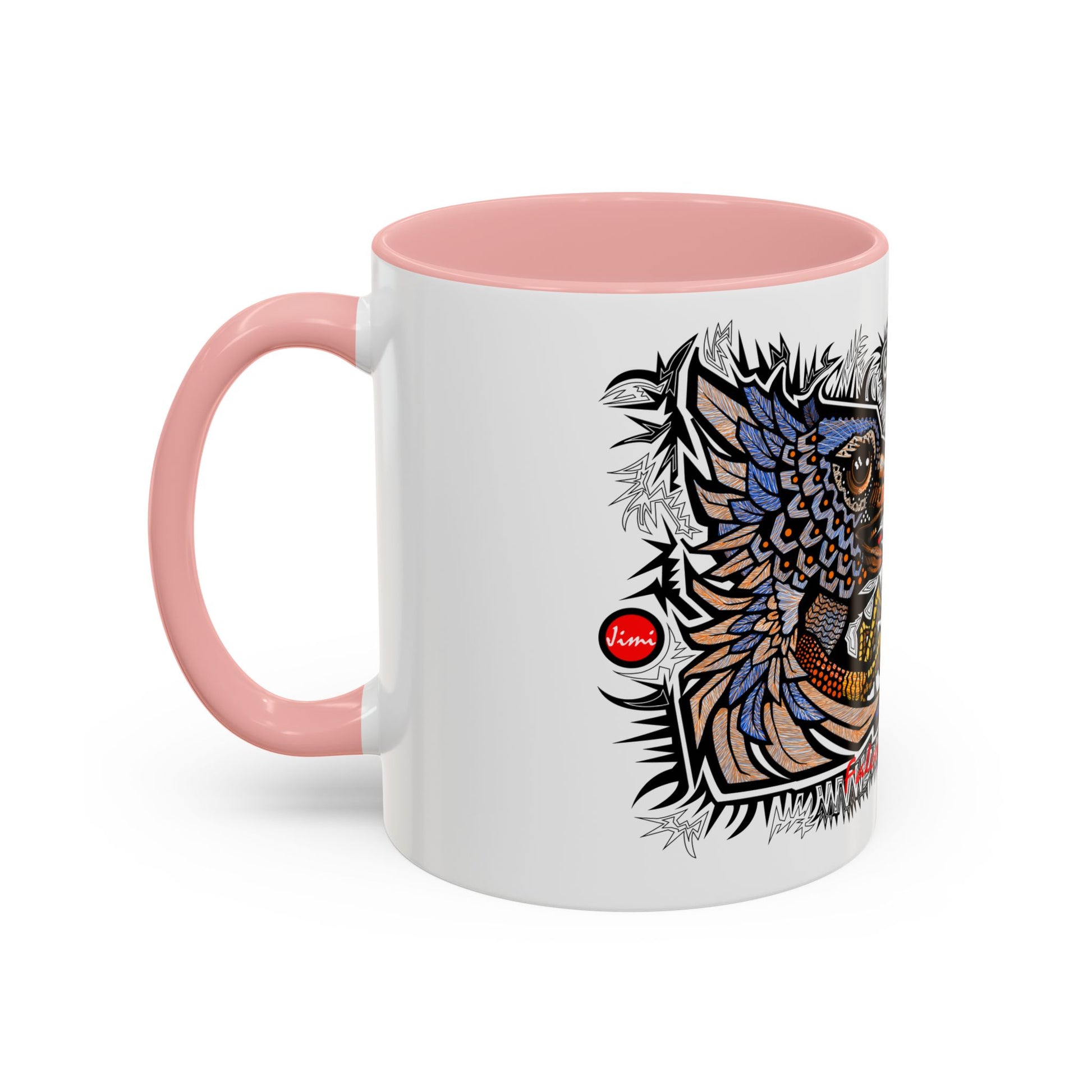 Vibrant Mythical Creatures Coffee Mug - Artistic Accent, Gift for Coffee Lovers, Colorful Design for Home Decor, Unique Present