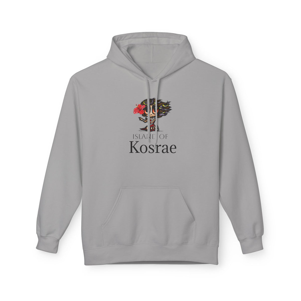 Kosrae Island Hoodie — Tropical Floral Island Graphic Sweatshirt