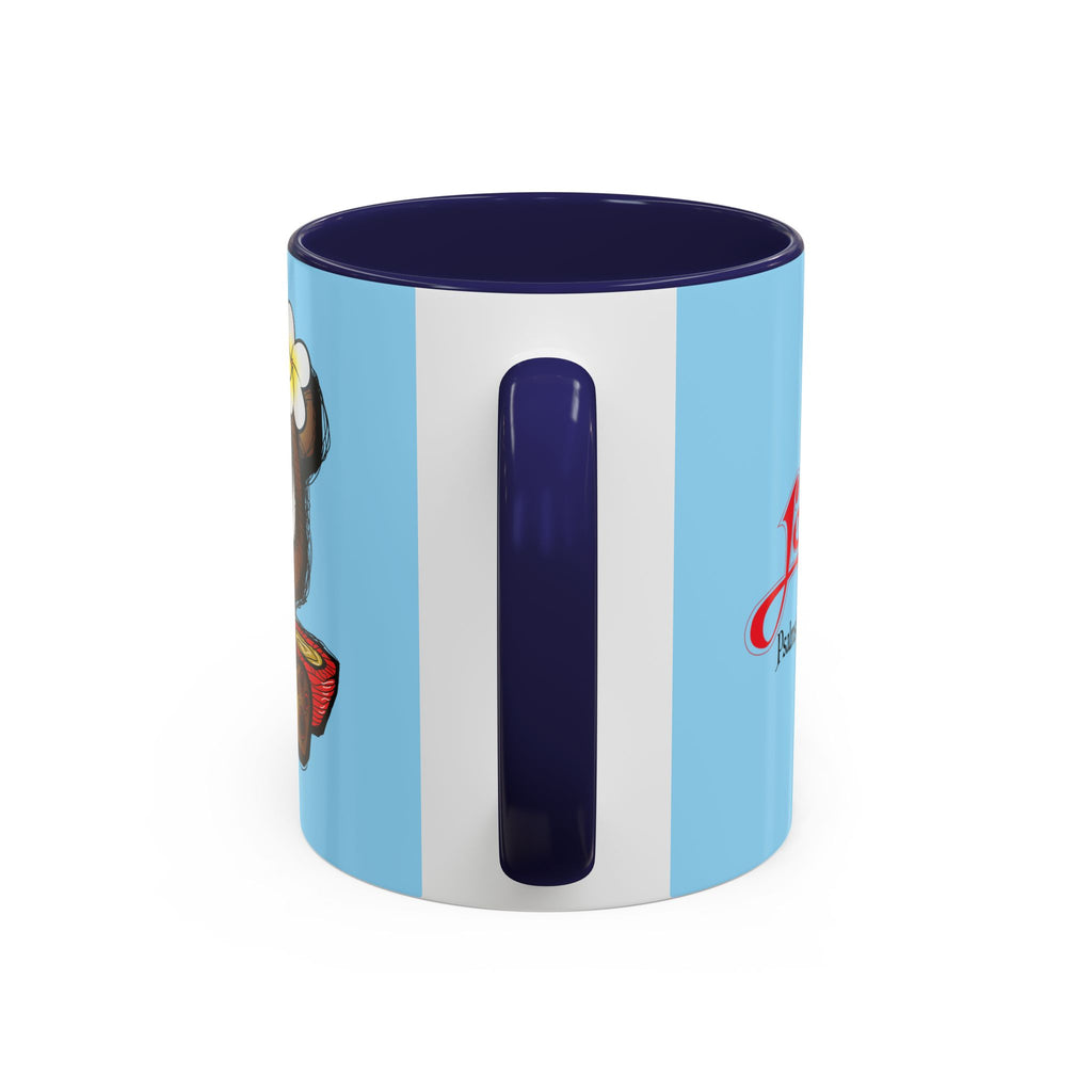 Coffee Mug — Cute Teddy Bear with Ukulele & 'Christ' Script Accent (11/15oz)