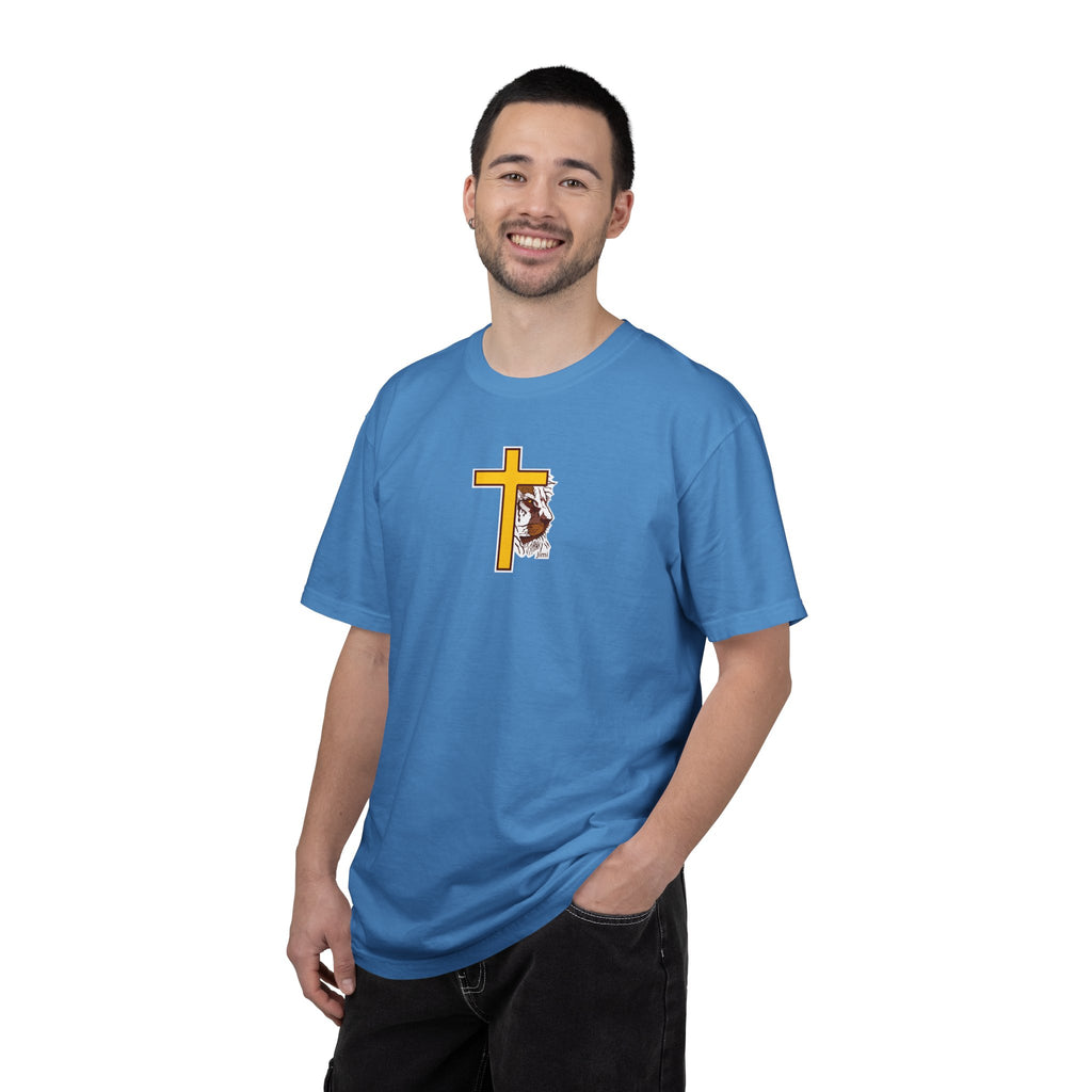 Lion Crown with Cross T-shirt | Religious Faith Graphic Tee