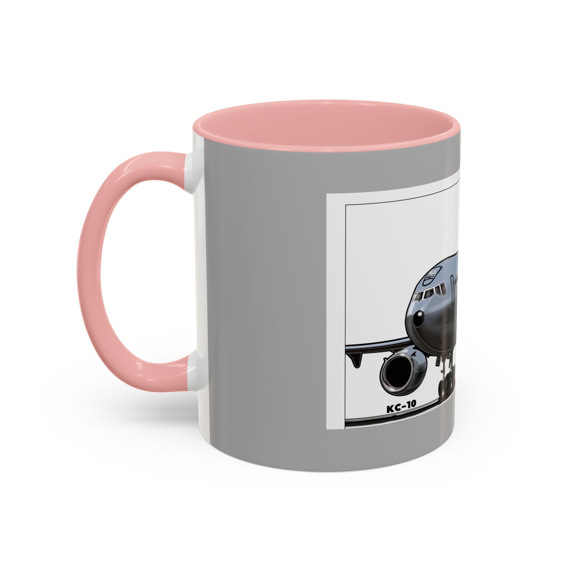 Airplane Lover's Accent Coffee Mug | Travel Gift, Aviation Decor, Pilot Present, Unique Coffee Cup, Jet Enthusiast Mug