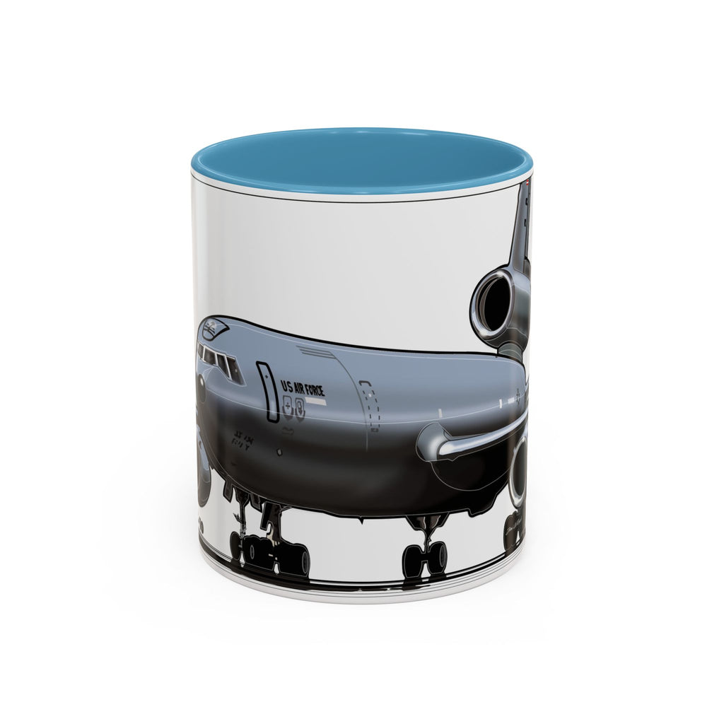 Airplane Lover's Accent Coffee Mug | Travel Gift, Aviation Decor, Pilot Present, Unique Coffee Cup, Jet Enthusiast Mug
