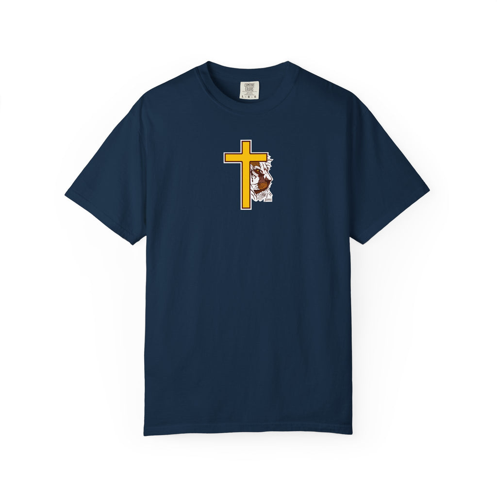 Lion Crown with Cross T-shirt | Religious Faith Graphic Tee
